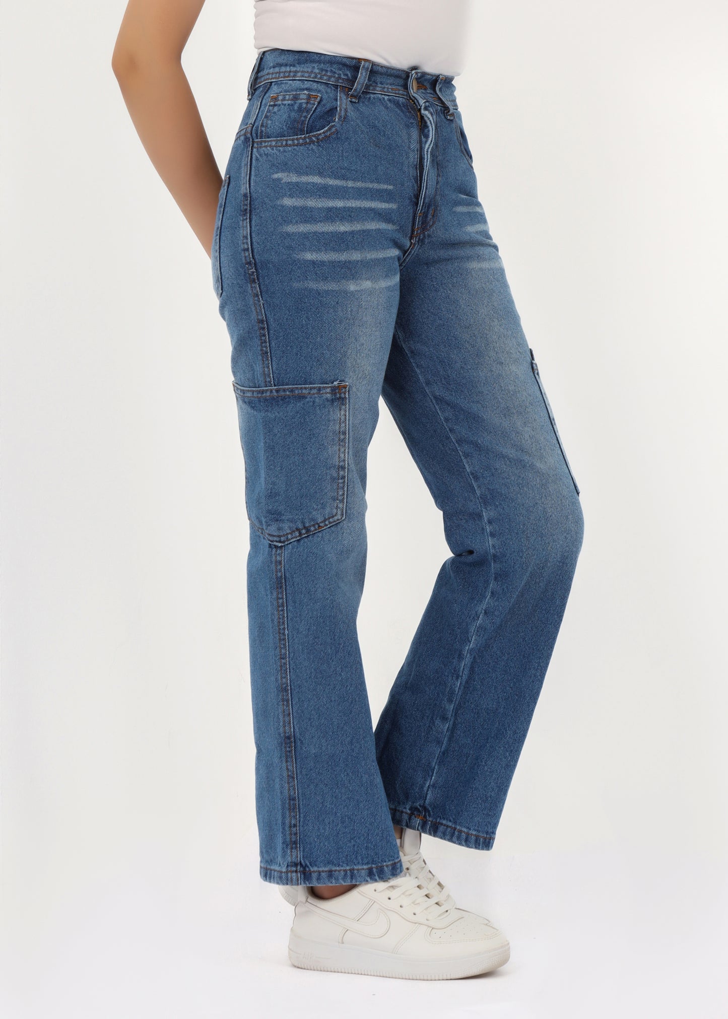 Girls' straight jeans