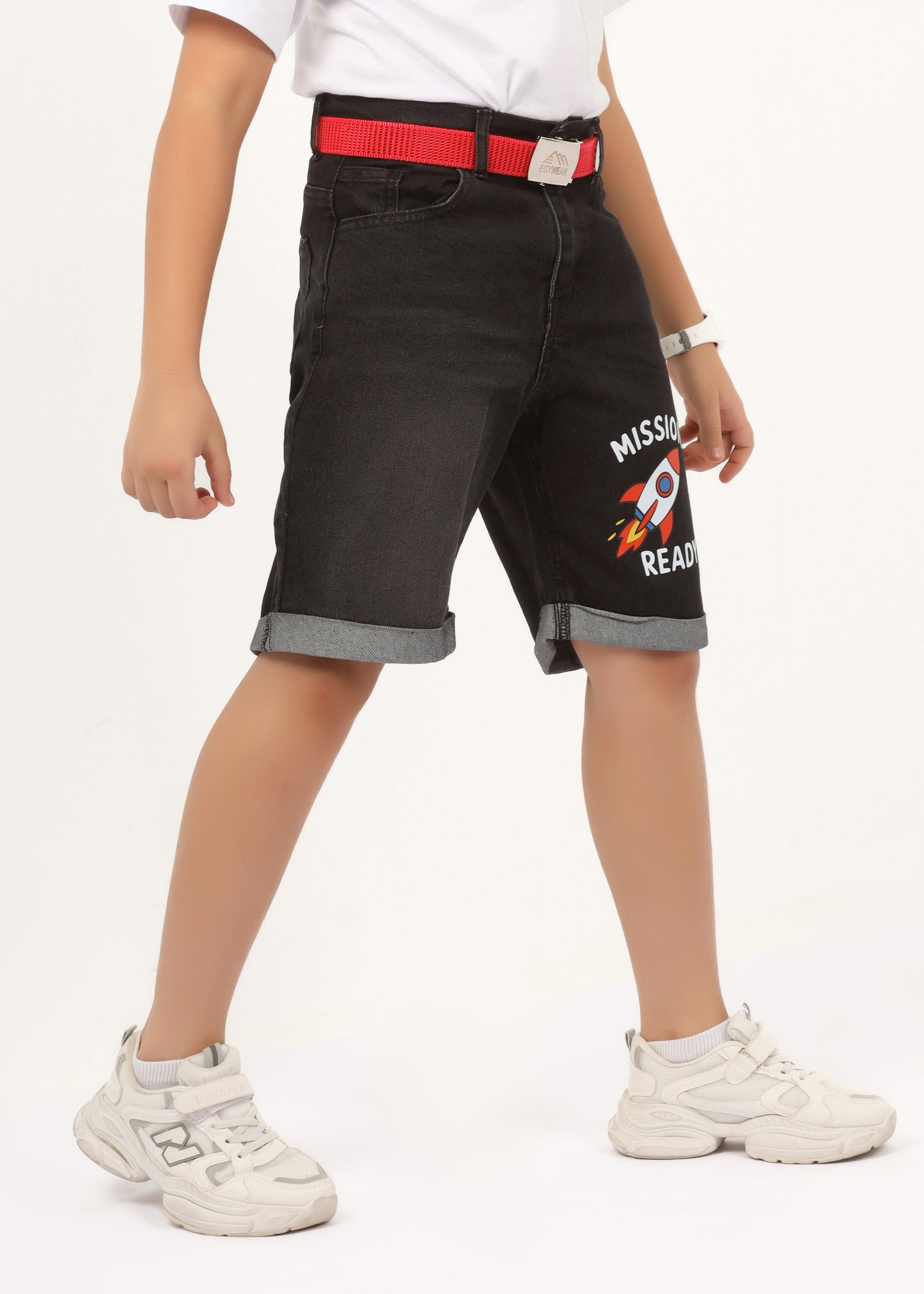 Kids' denim shorts