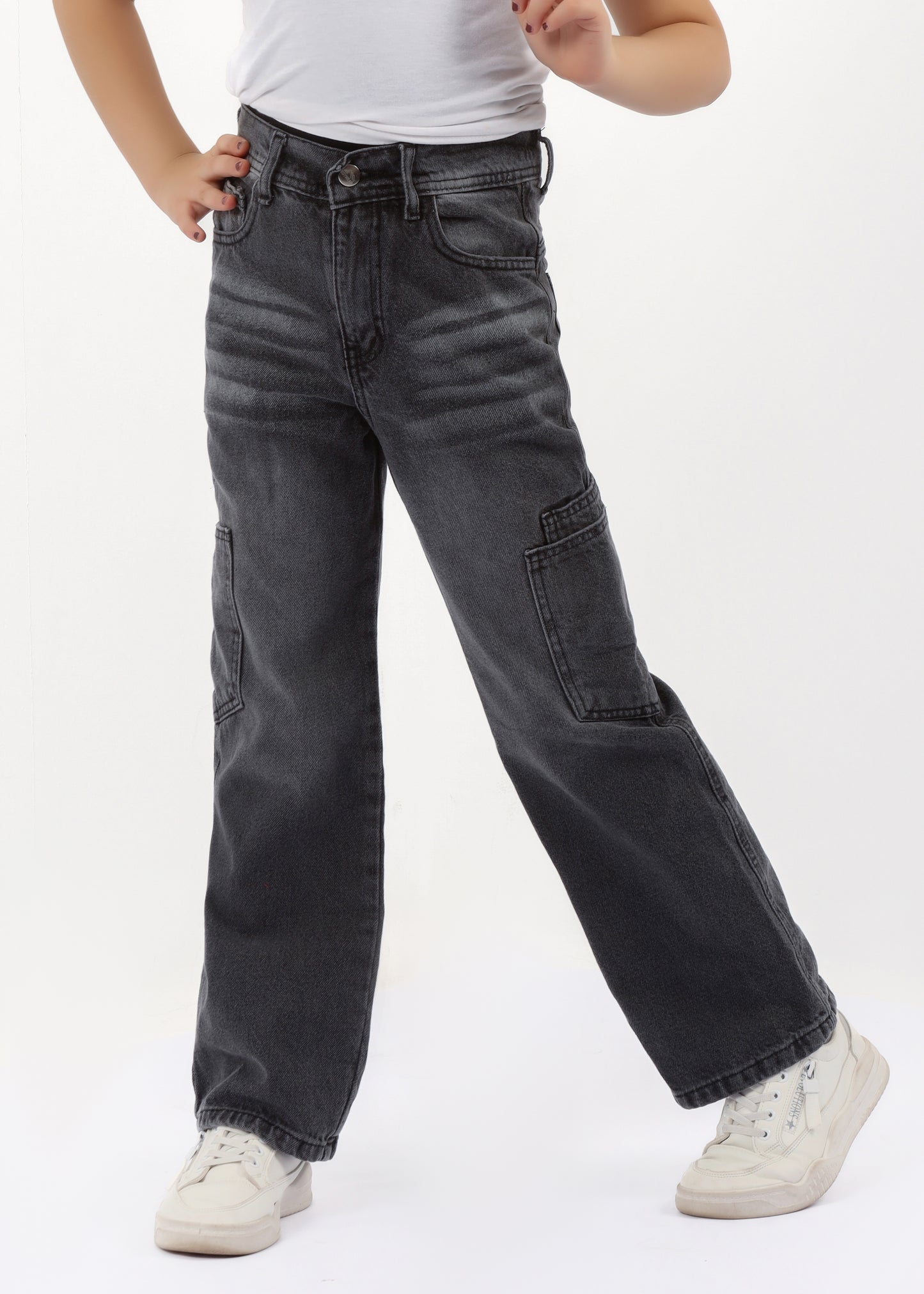 Girls' straight jeans