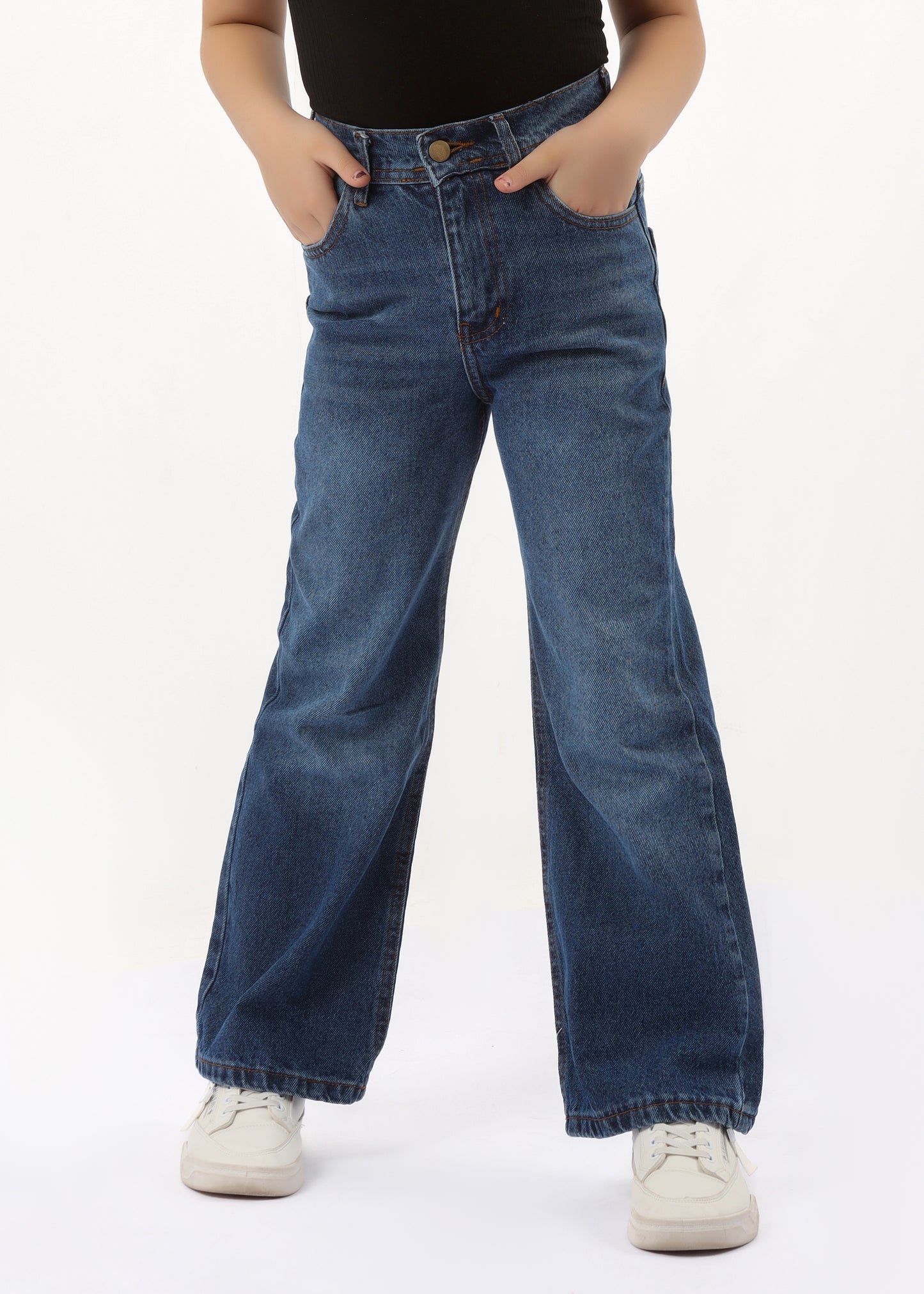 Girls' Wide-Leg Jeans