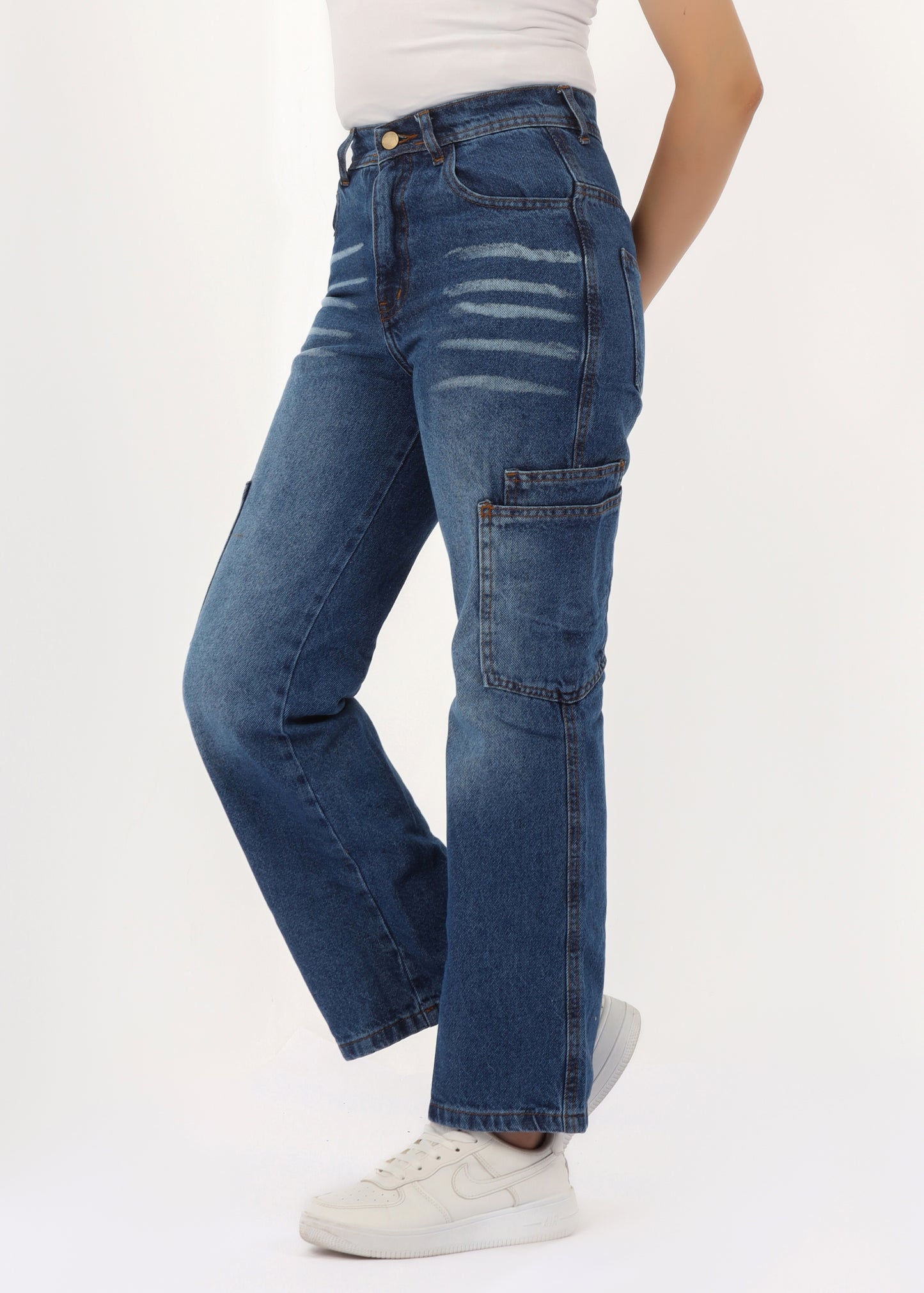 Girls' straight jeans