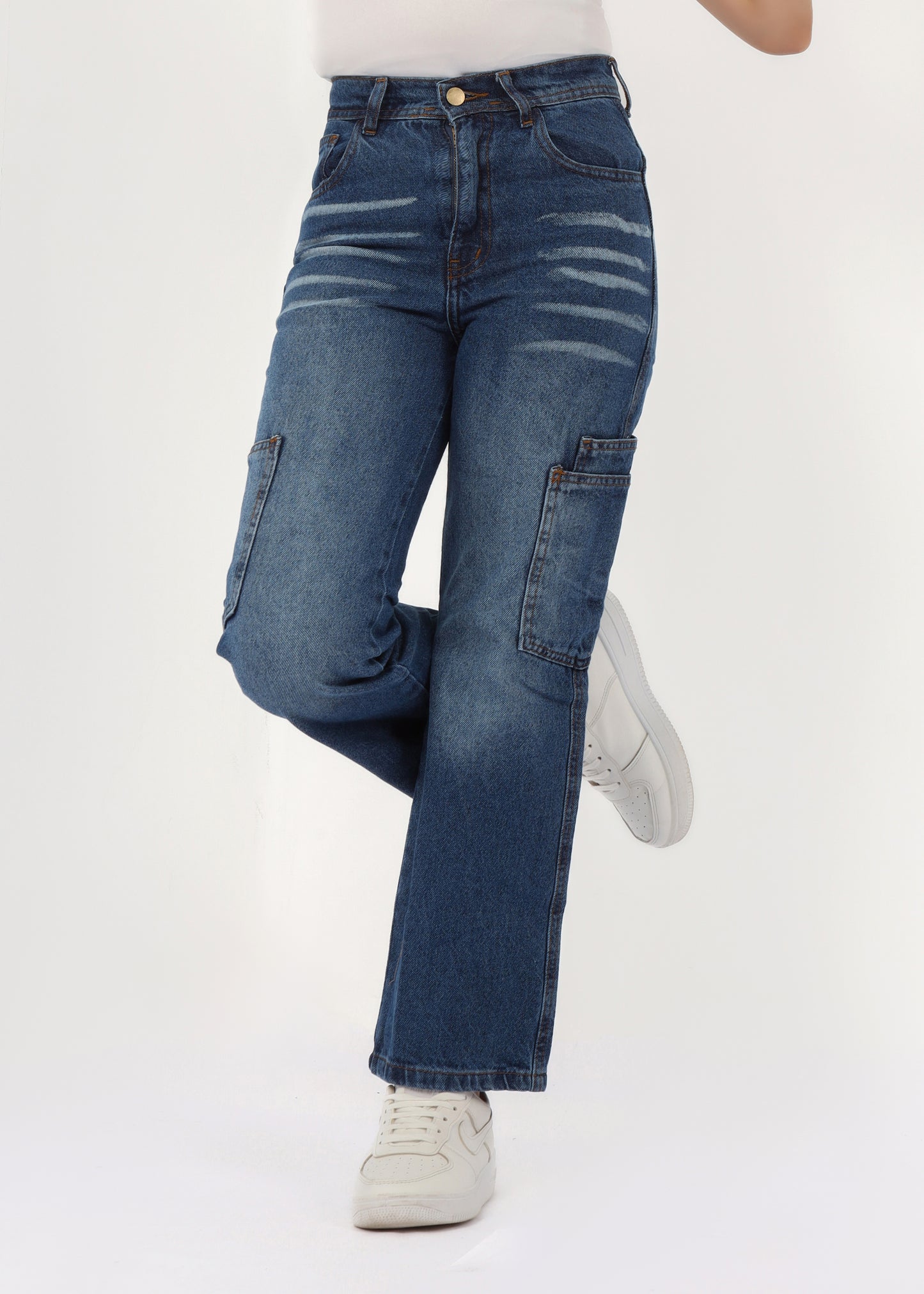 Girls' straight jeans