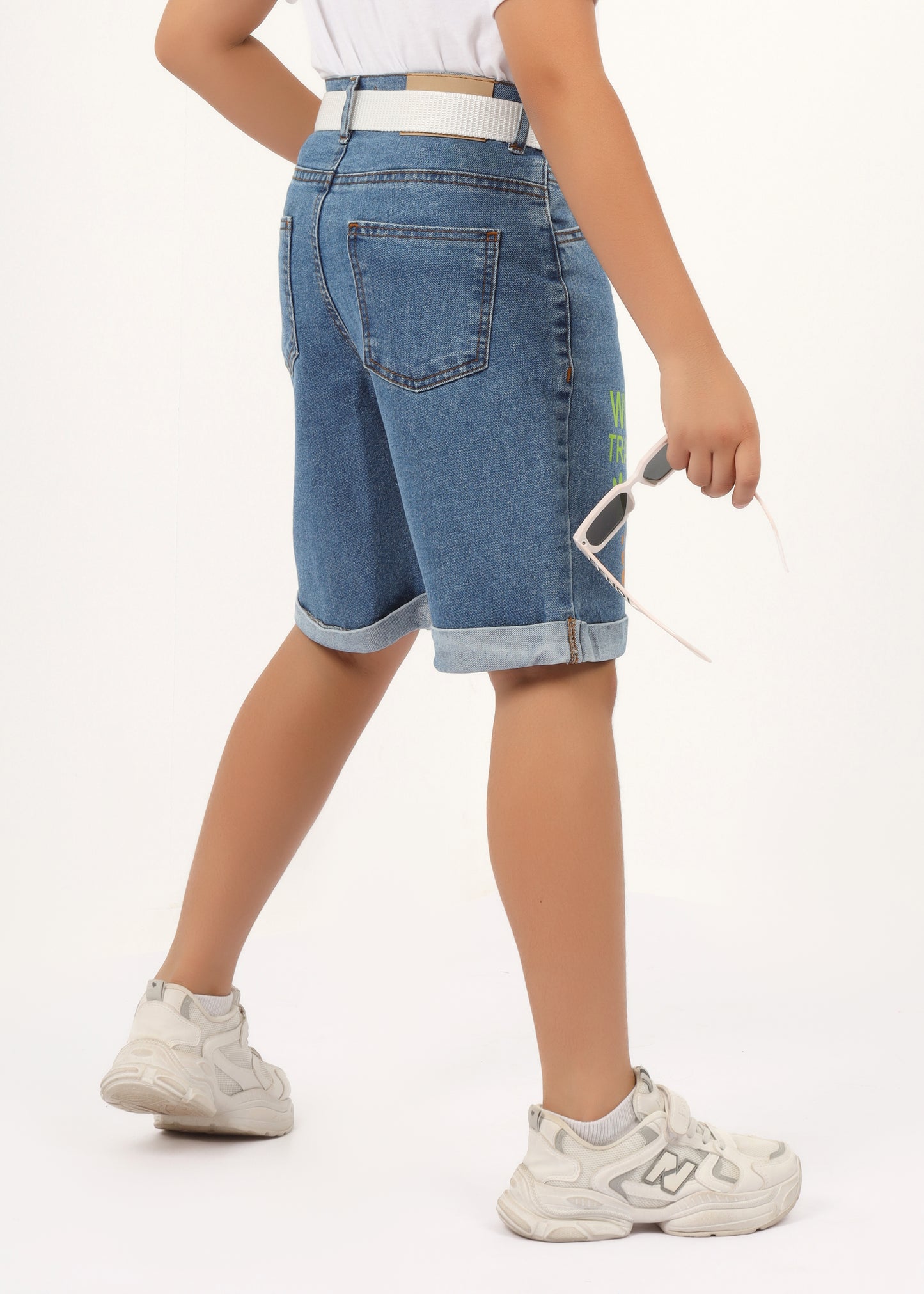 Kids' denim shorts