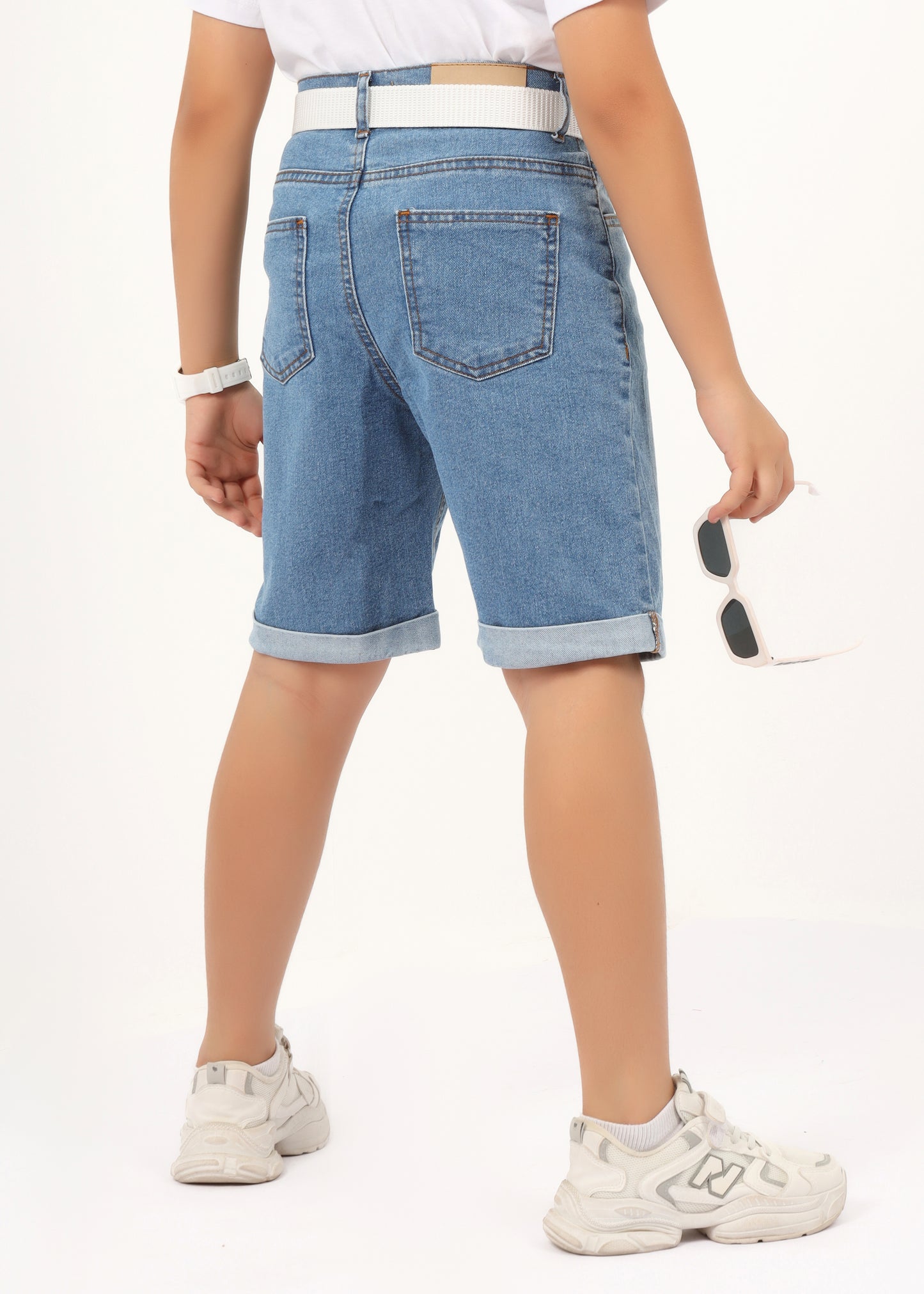 Kids' denim shorts