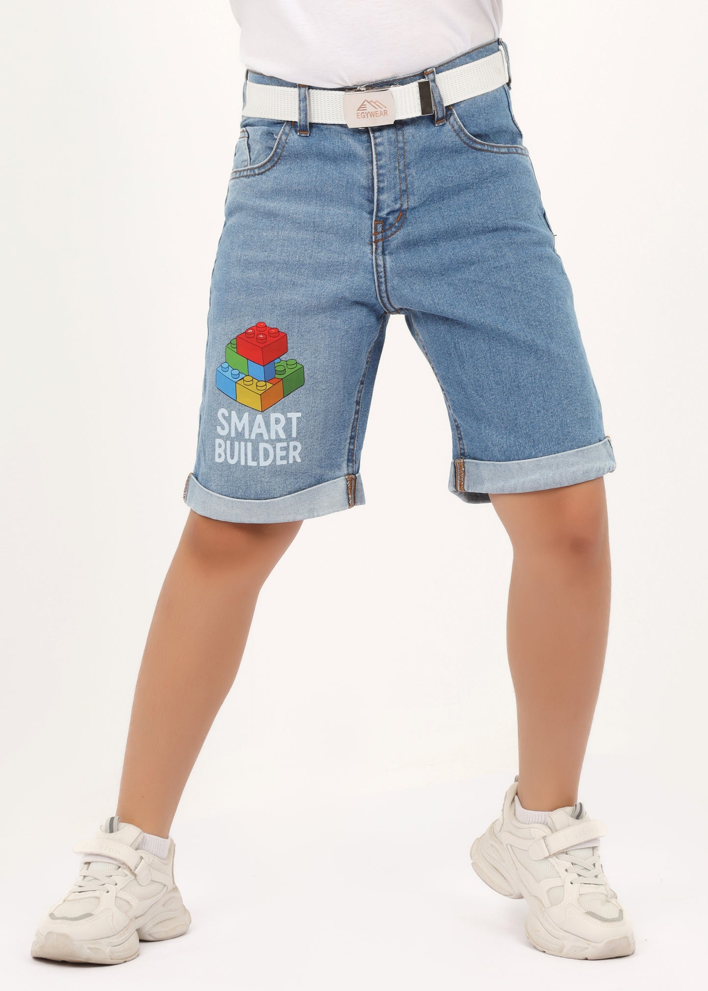 Kids' denim shorts