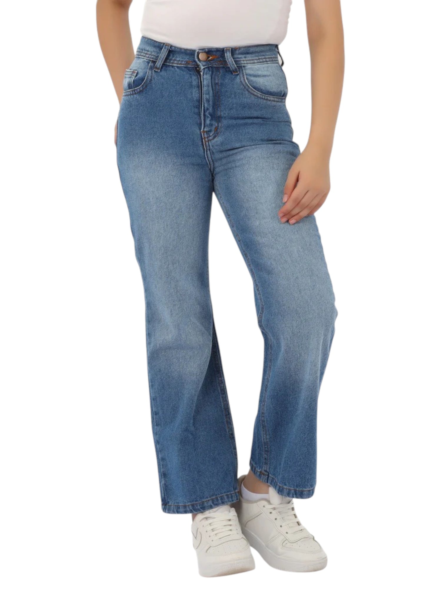 Girls' Wide-Leg Jeans