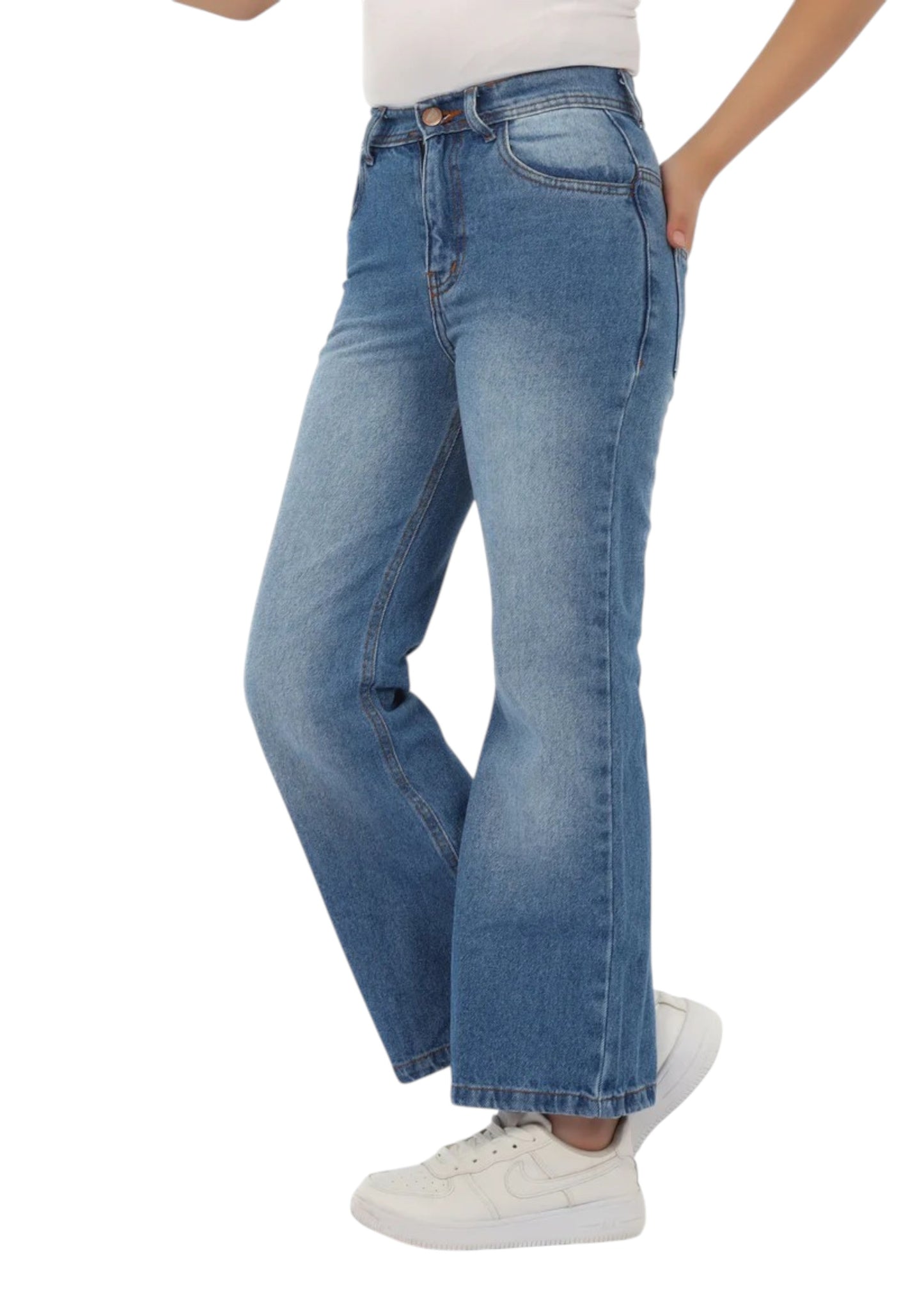 Girls' Wide-Leg Jeans