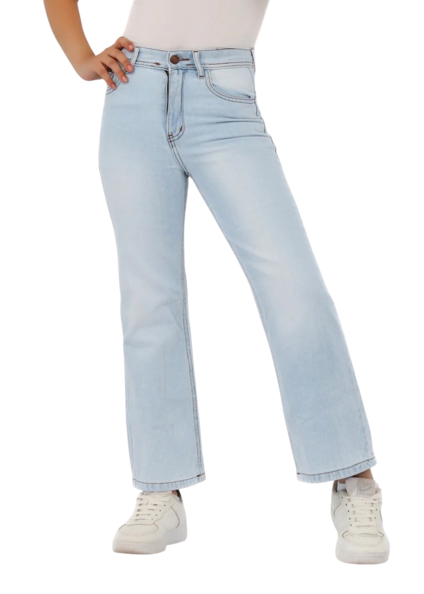 Girls' Wide-Leg Jeans