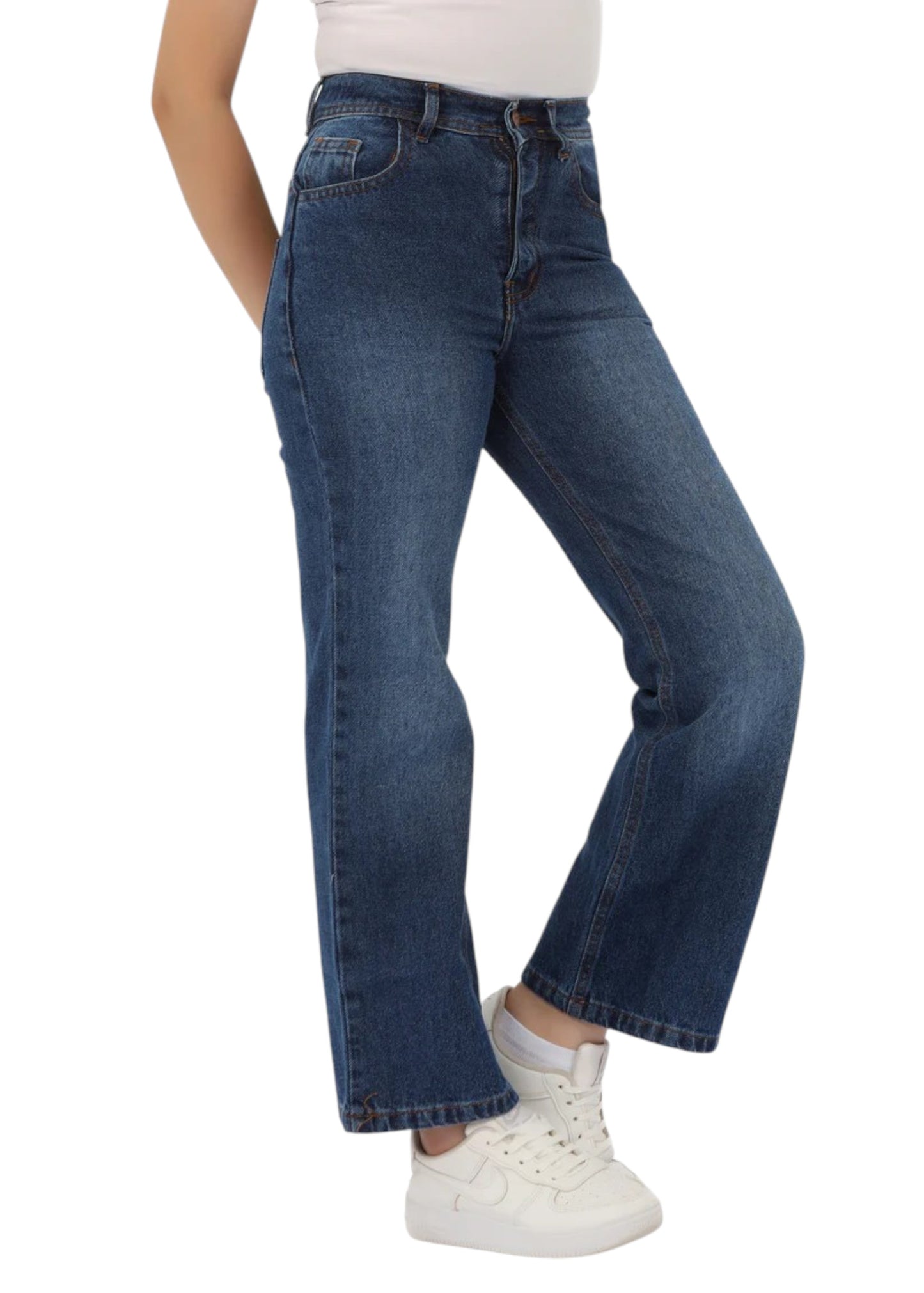 Girls' Wide-Leg Jeans