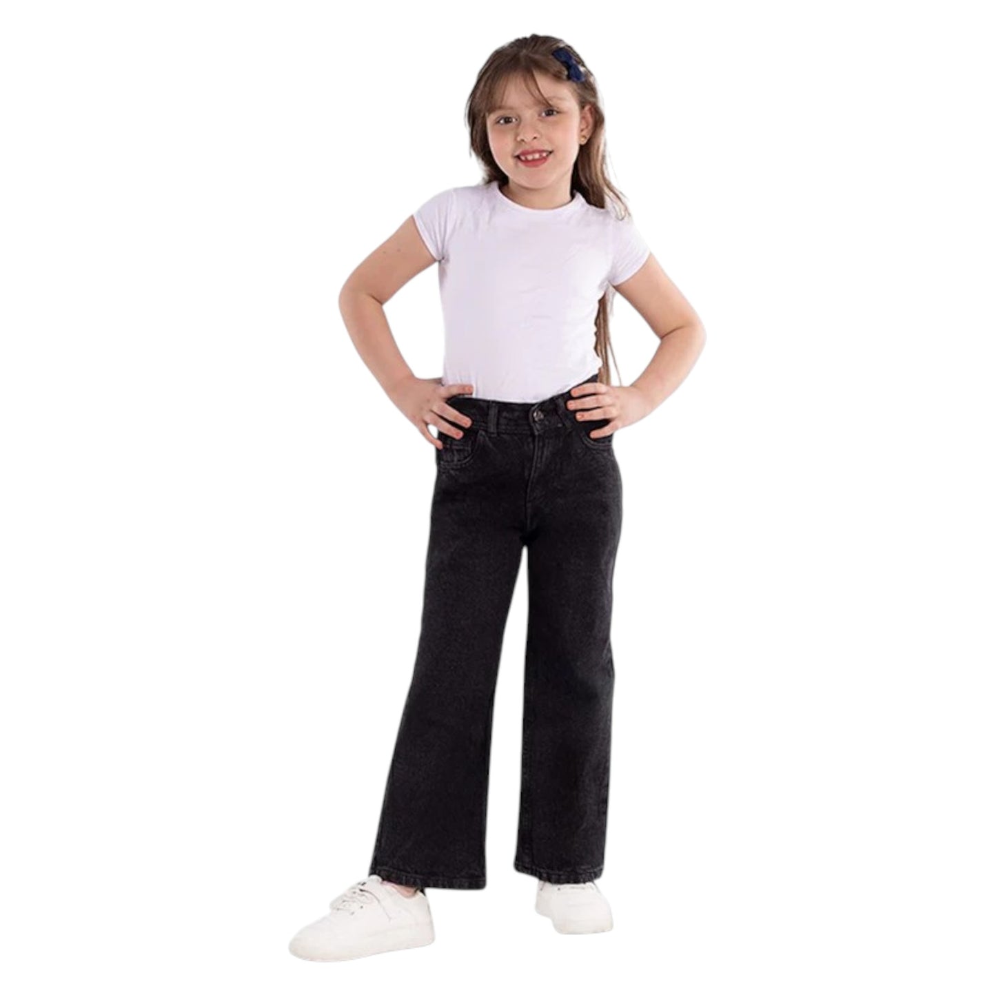 Girls' Wide-Leg Jeans