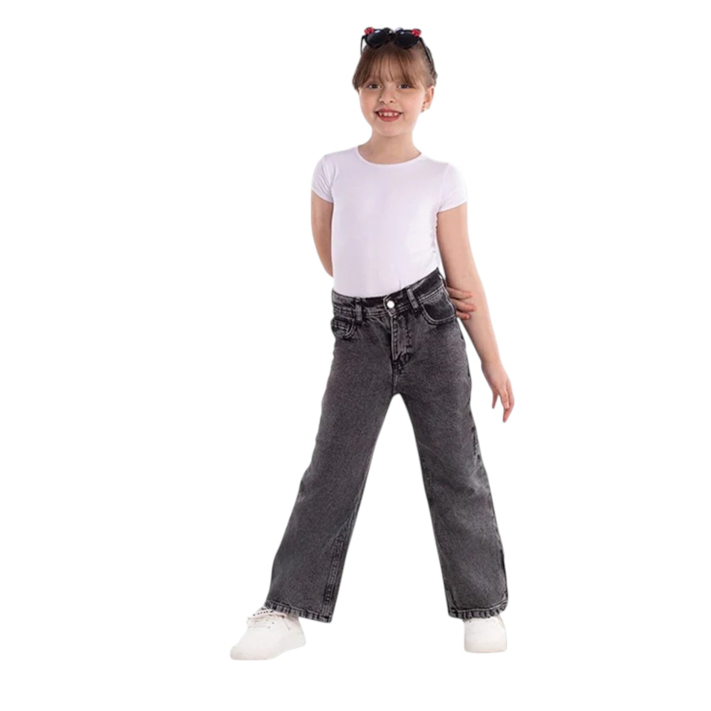 Girls' Wide-Leg Jeans