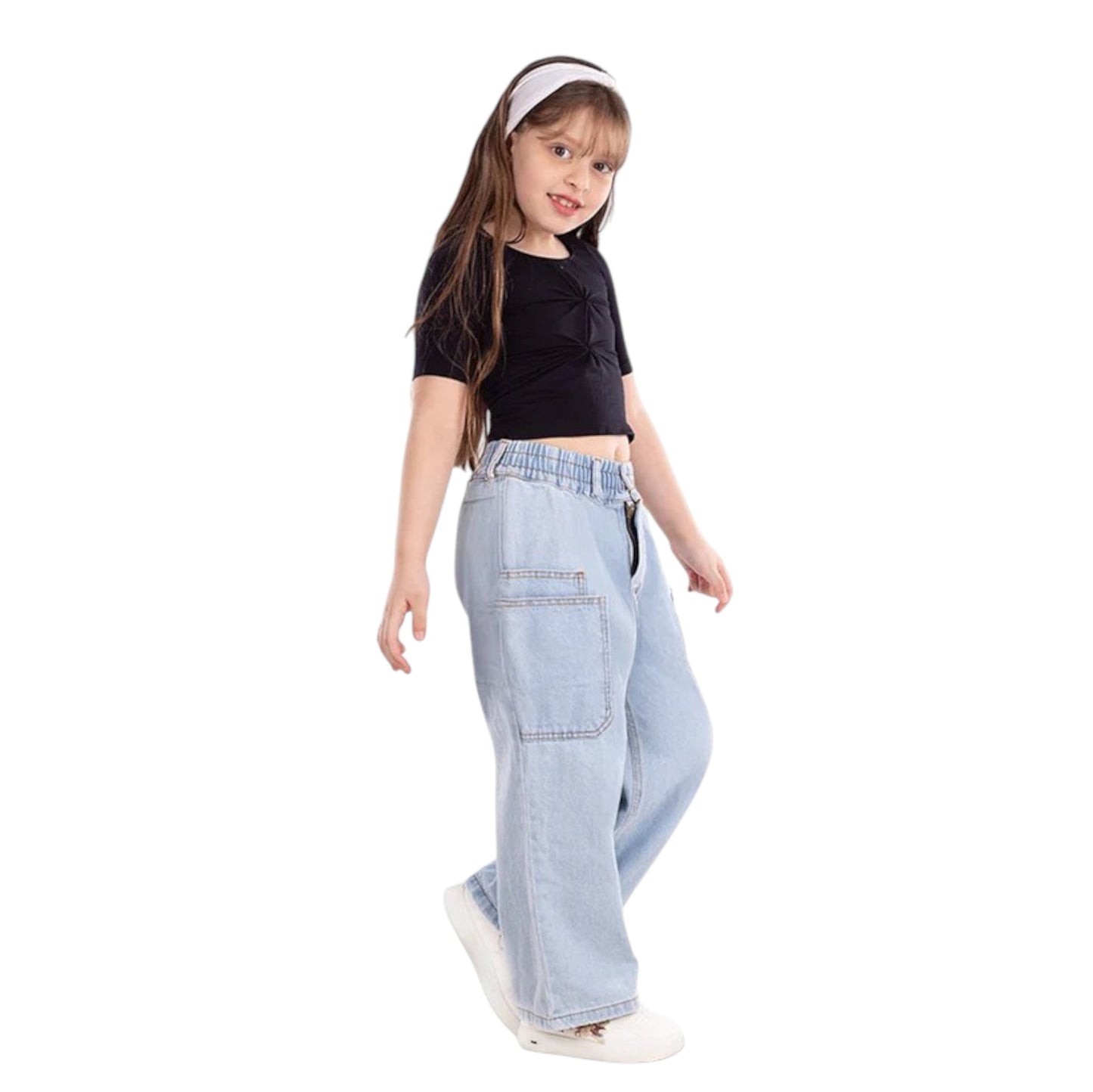 Girls' Wide-Leg Jeans