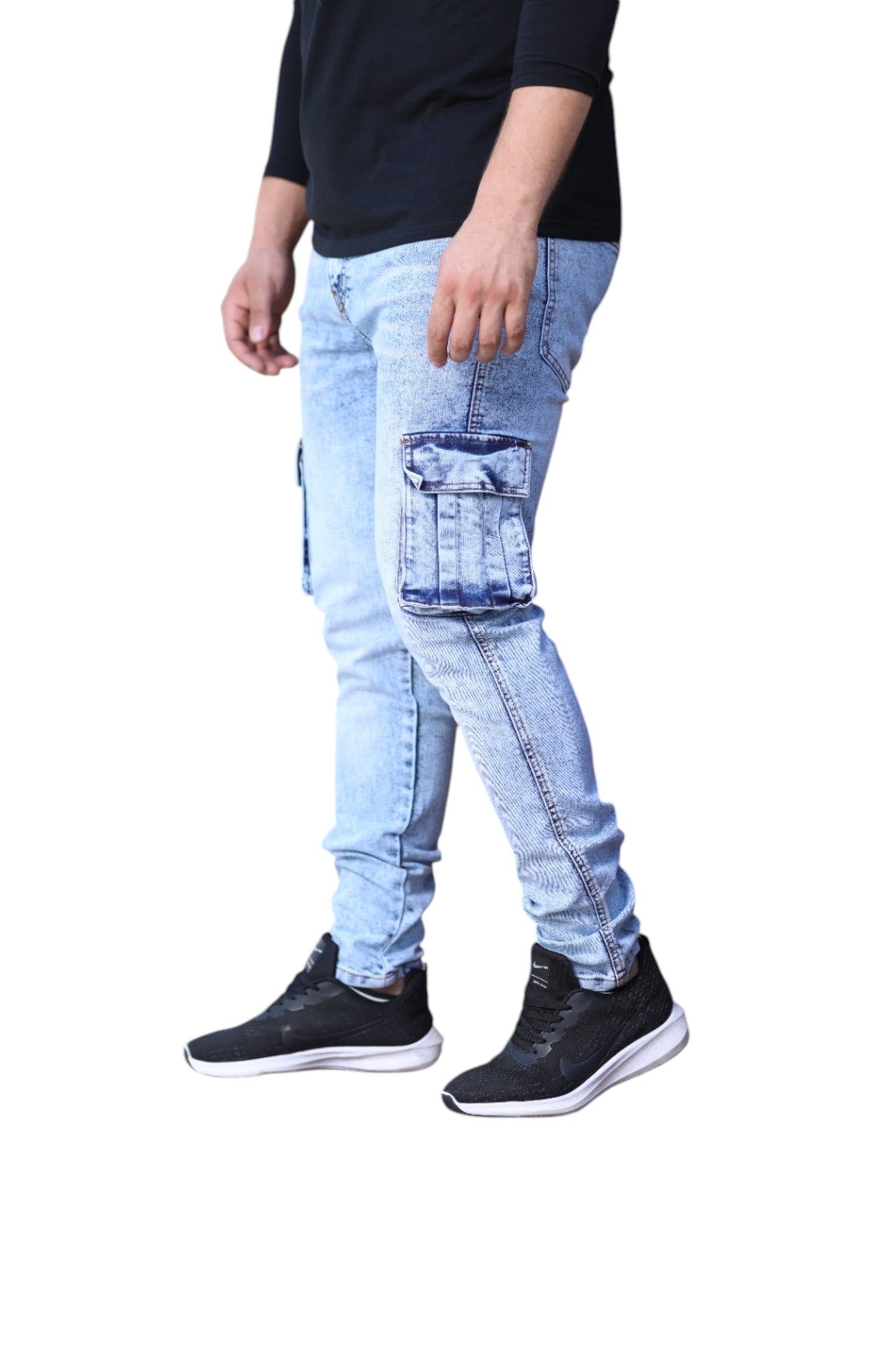 Men's skinny Fit Cargo Jeans