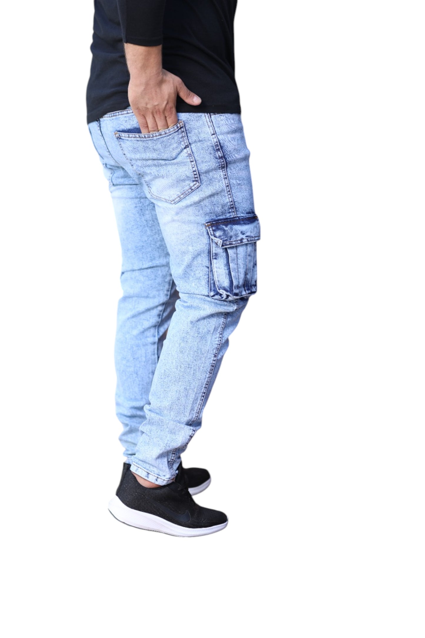 Men's skinny Fit Cargo Jeans
