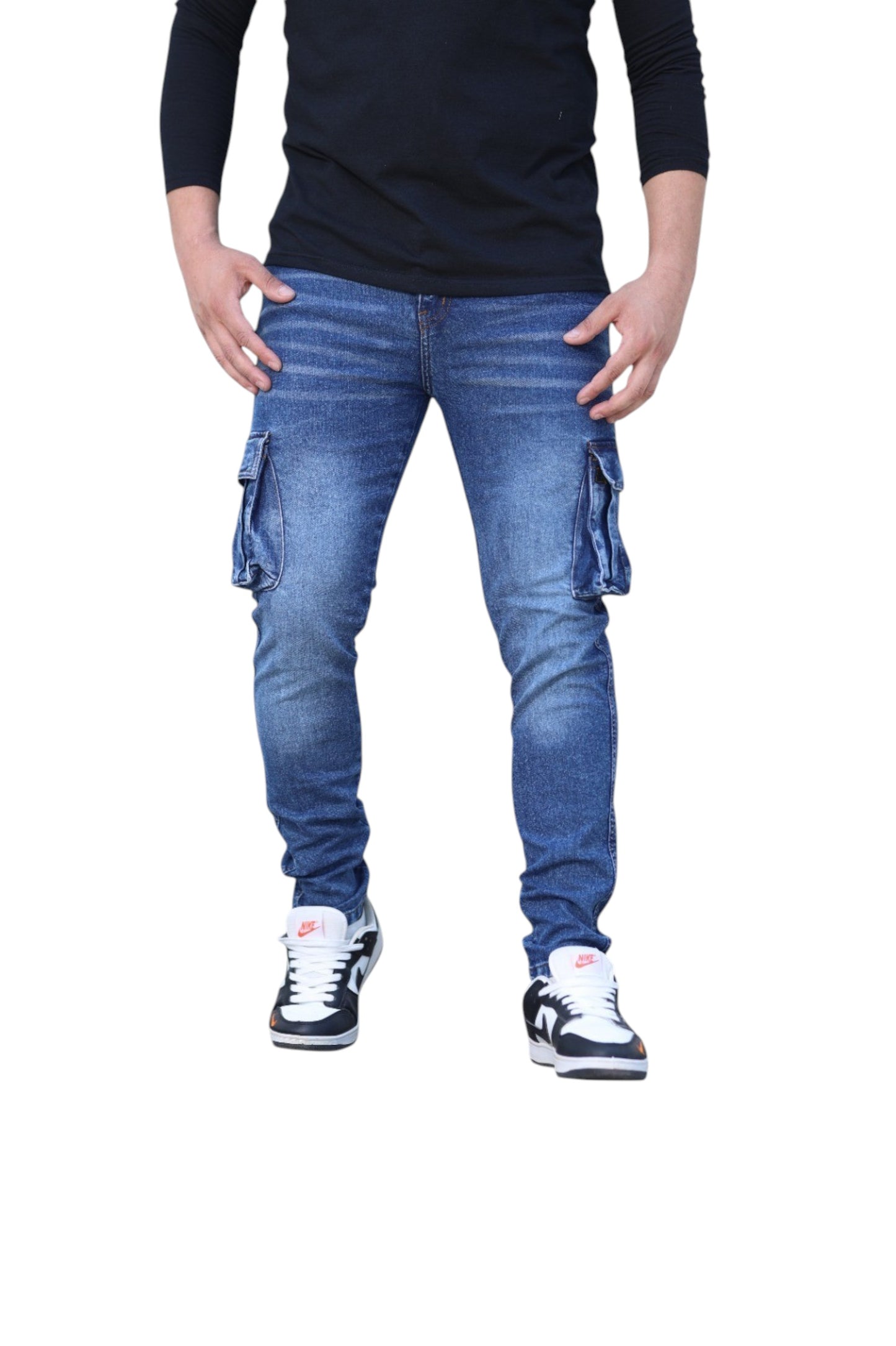 Men's skinny Fit Cargo Jeans