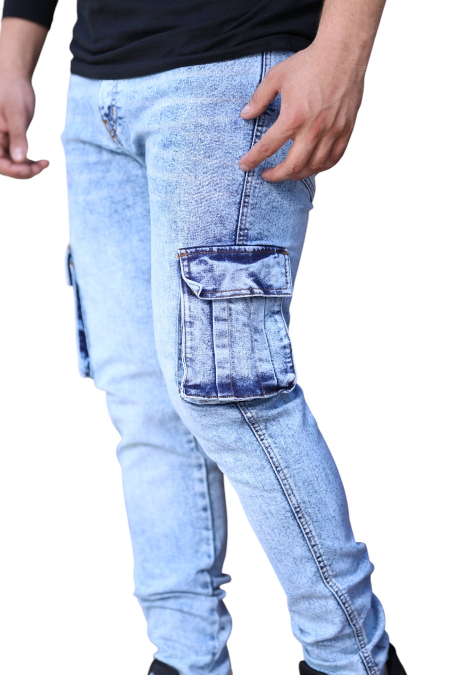 Men's skinny Fit Cargo Jeans