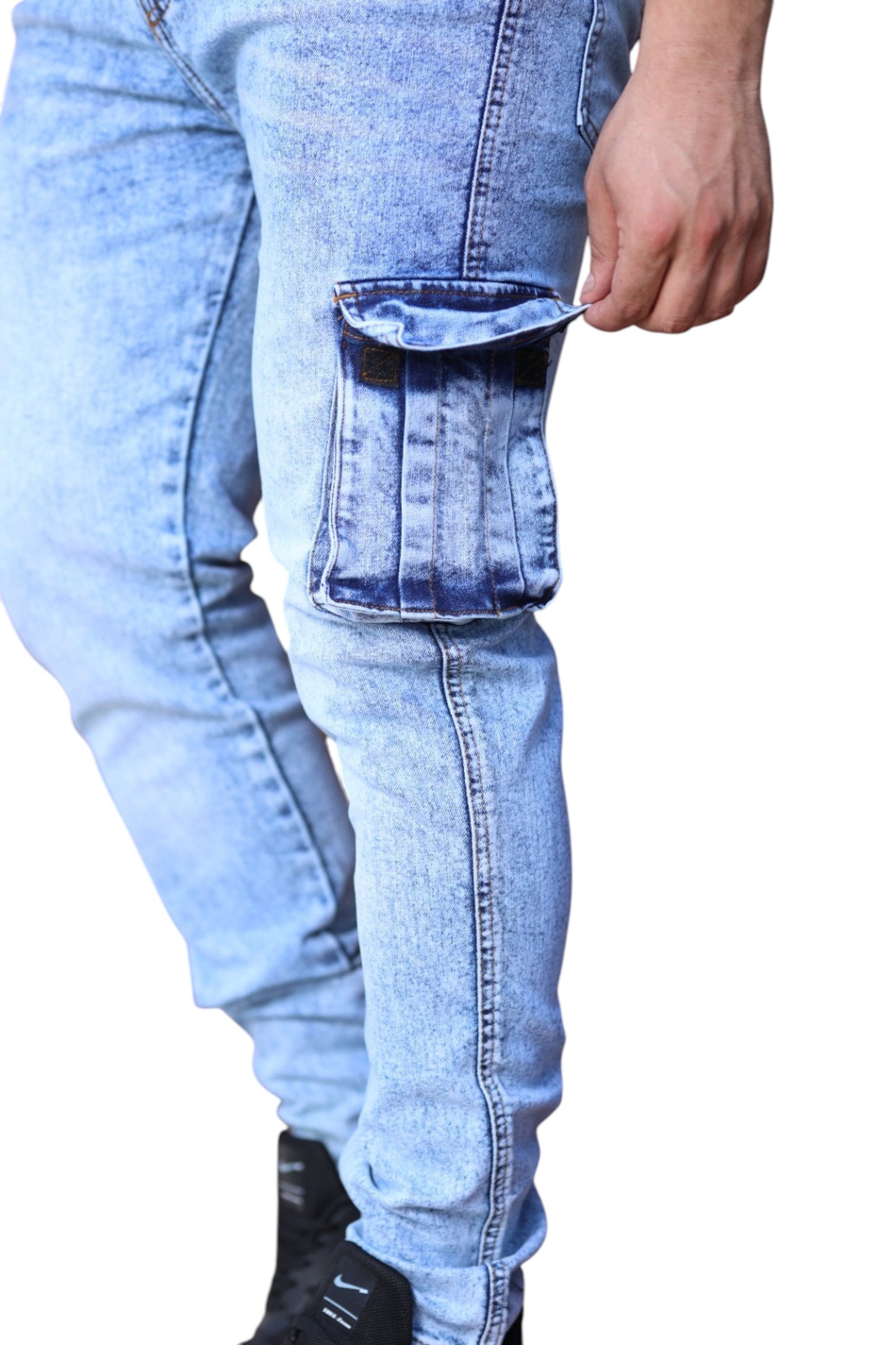 Men's skinny Fit Cargo Jeans