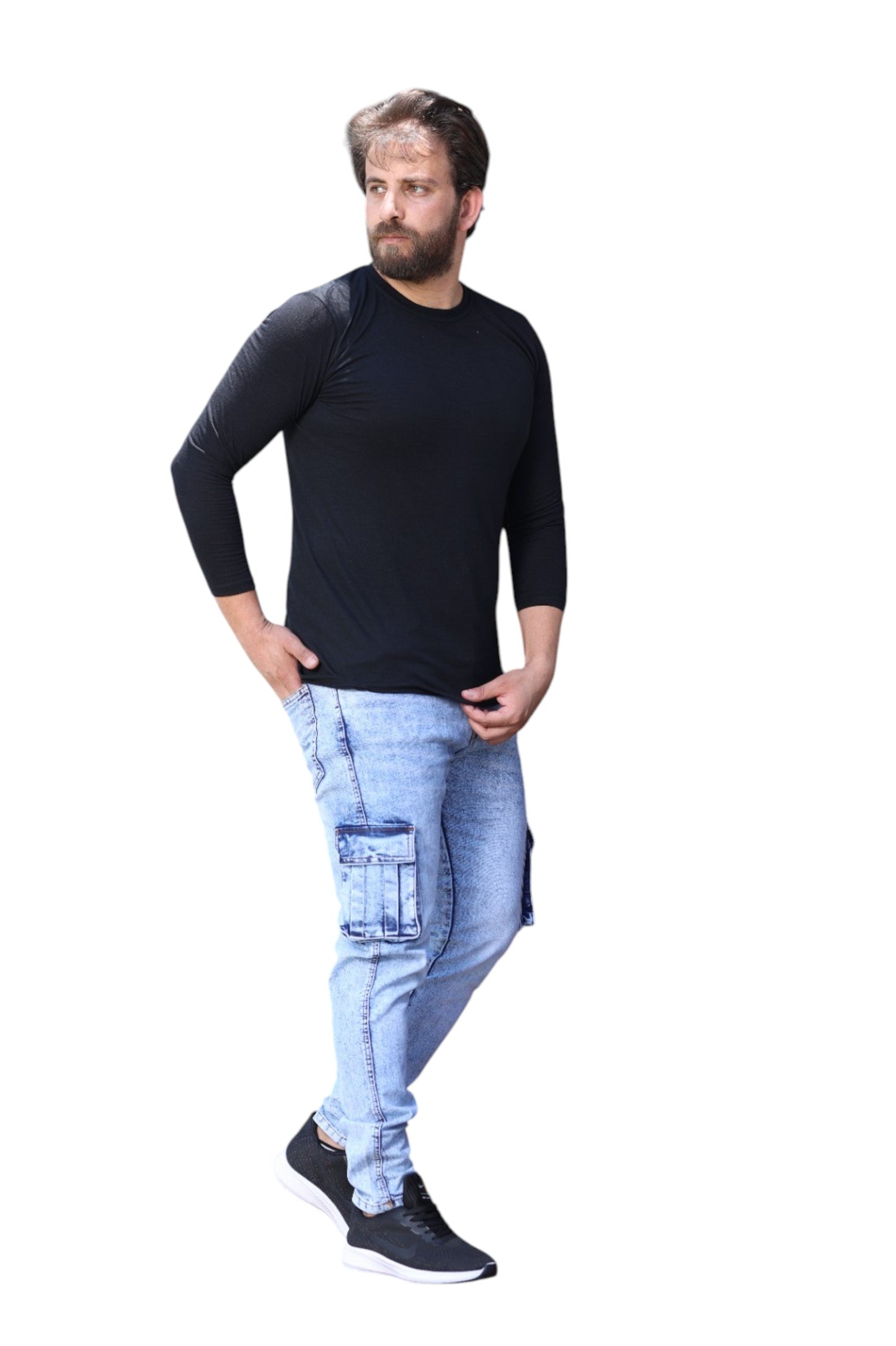 Men's skinny Fit Cargo Jeans