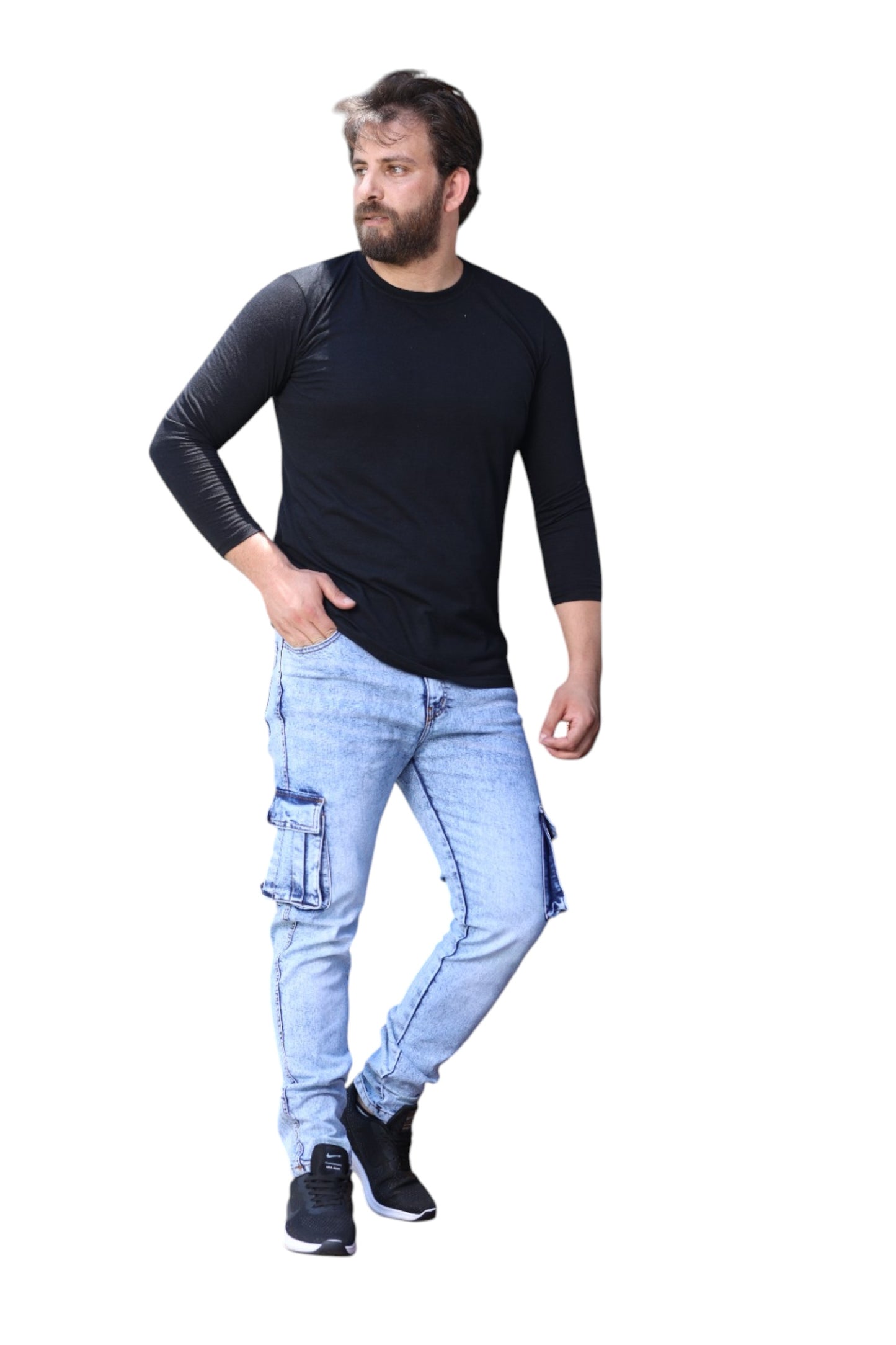 Men's skinny Fit Cargo Jeans