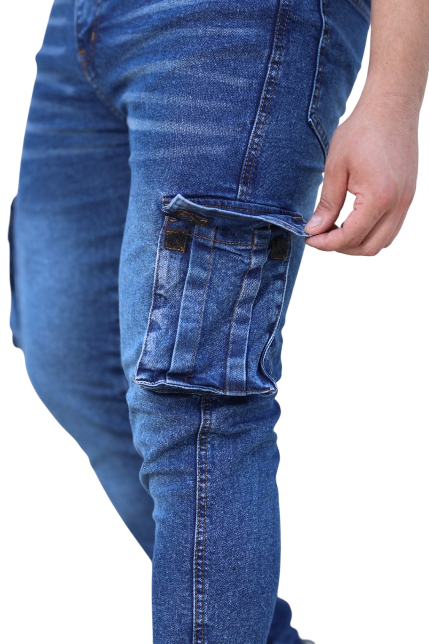 Men's skinny Fit Cargo Jeans
