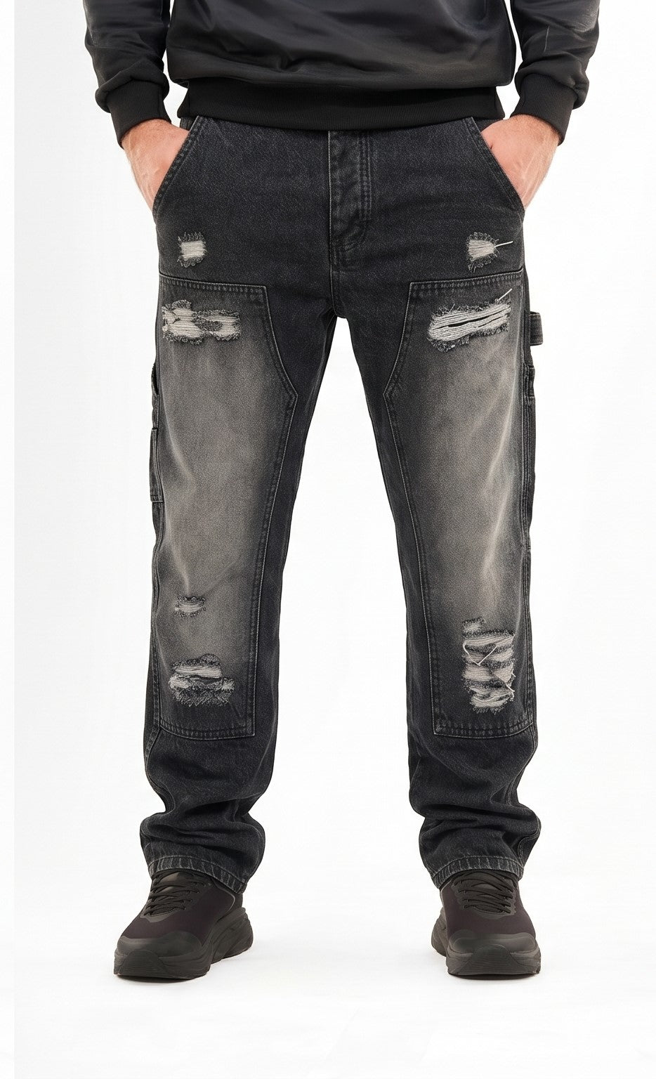 Men’s Regular Fit Cutting Jeans