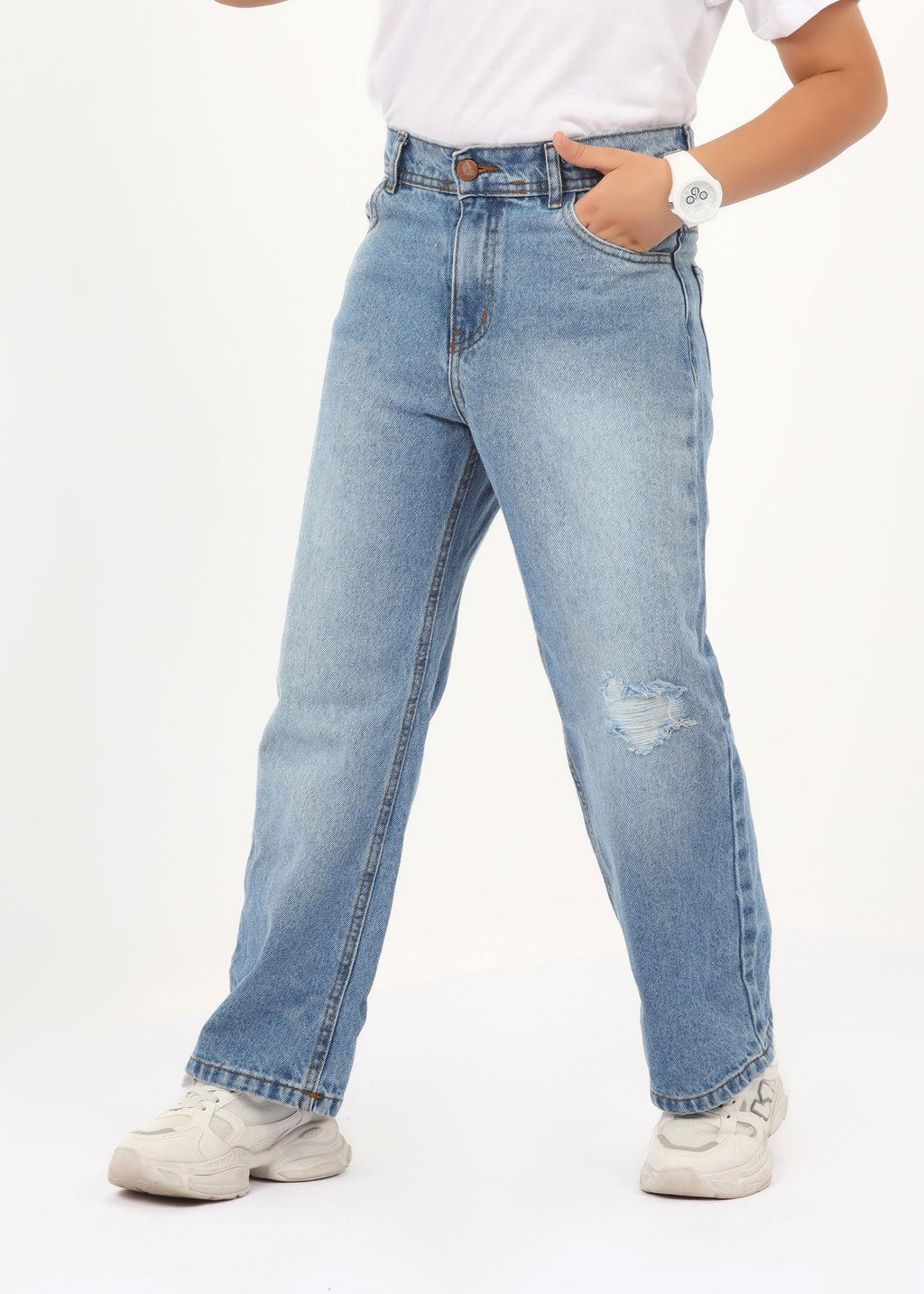 Boys' wide-leg jeans