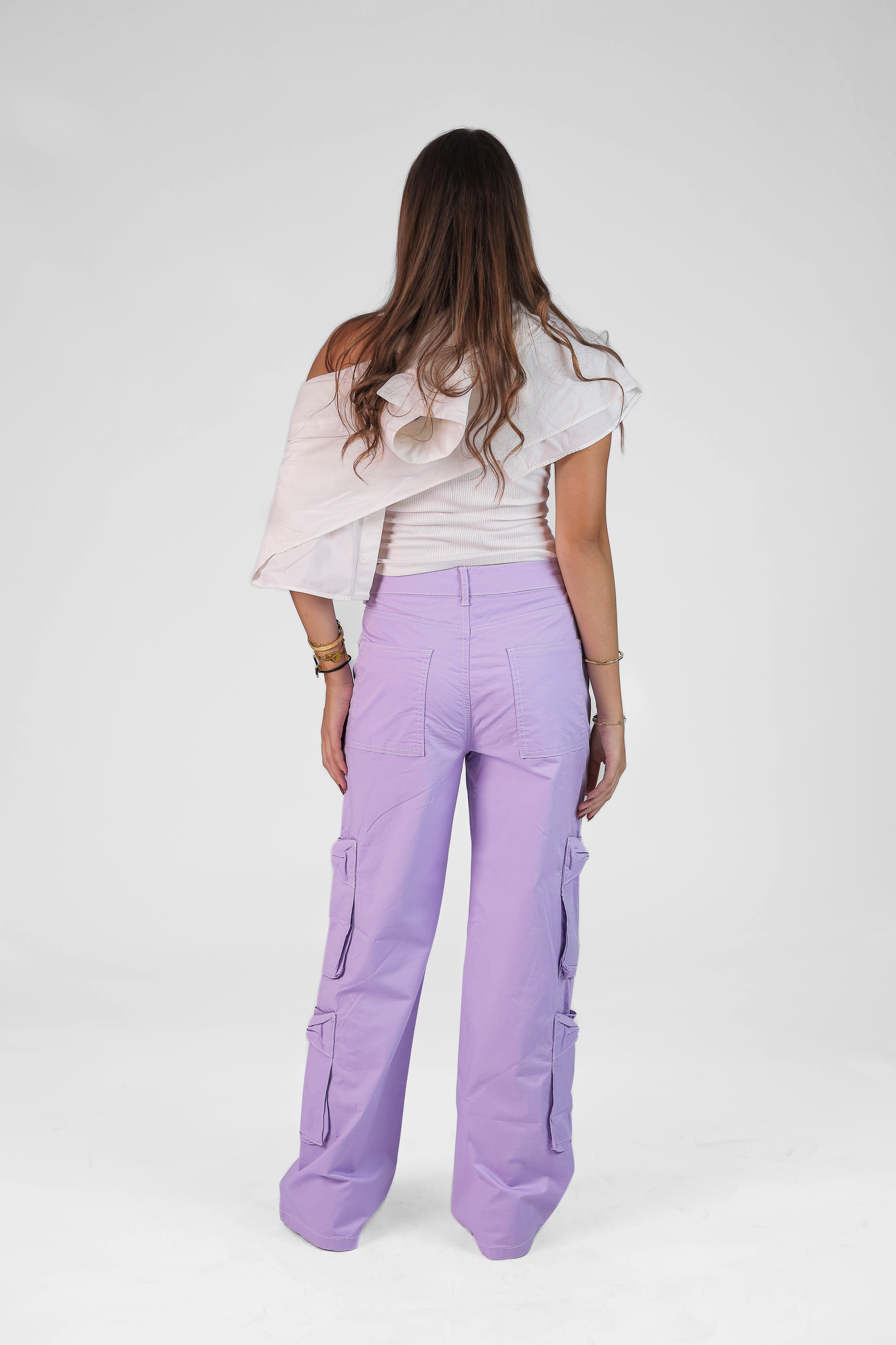 Women's Wide-Leg Gabardine
