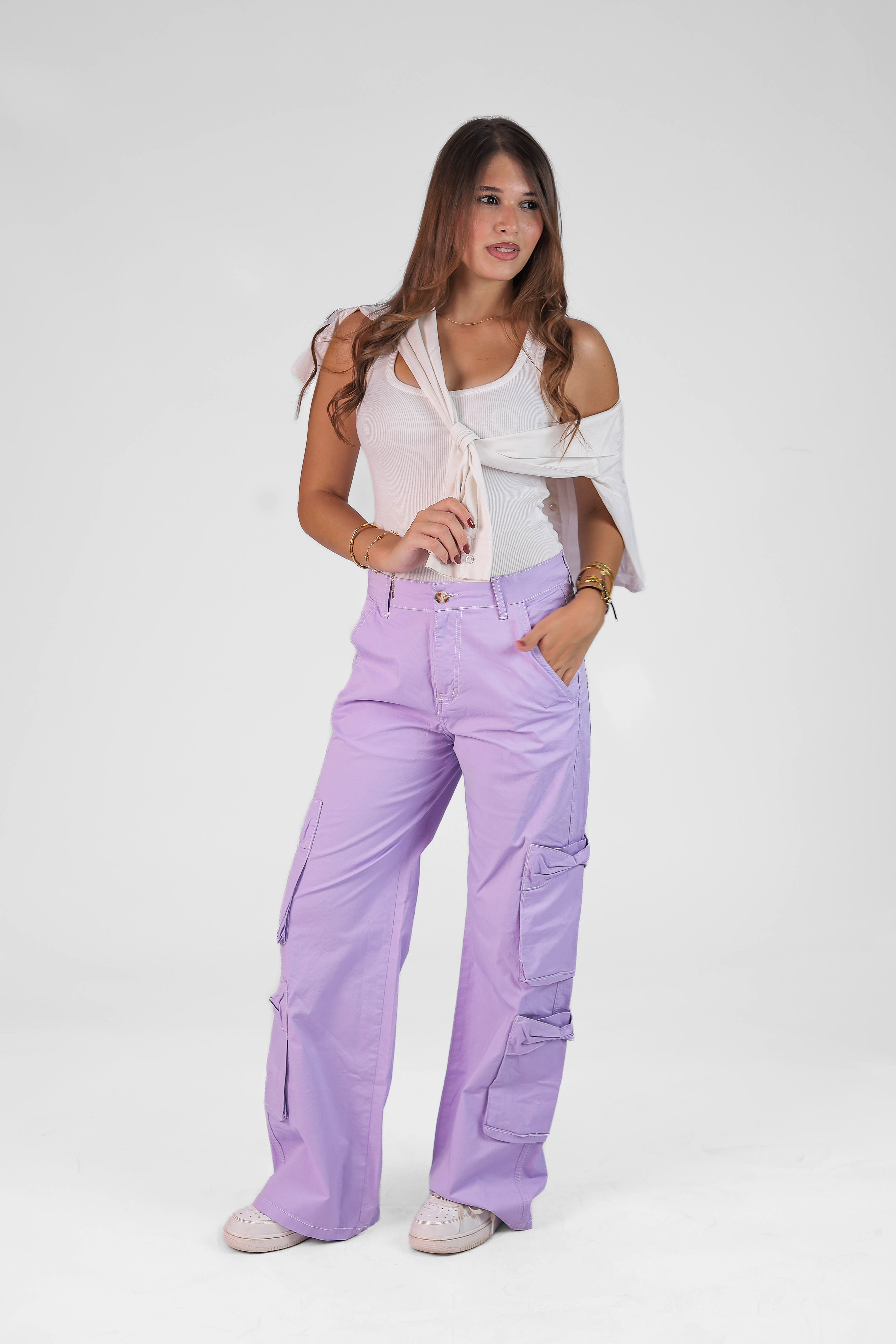 Women's Wide-Leg Gabardine