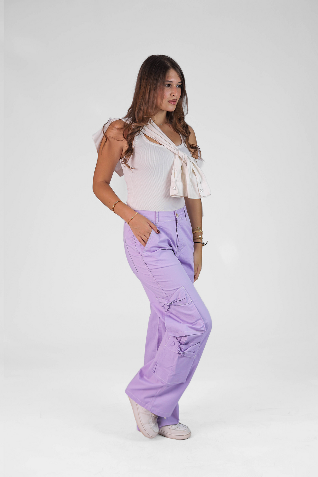 Women's Wide-Leg Gabardine
