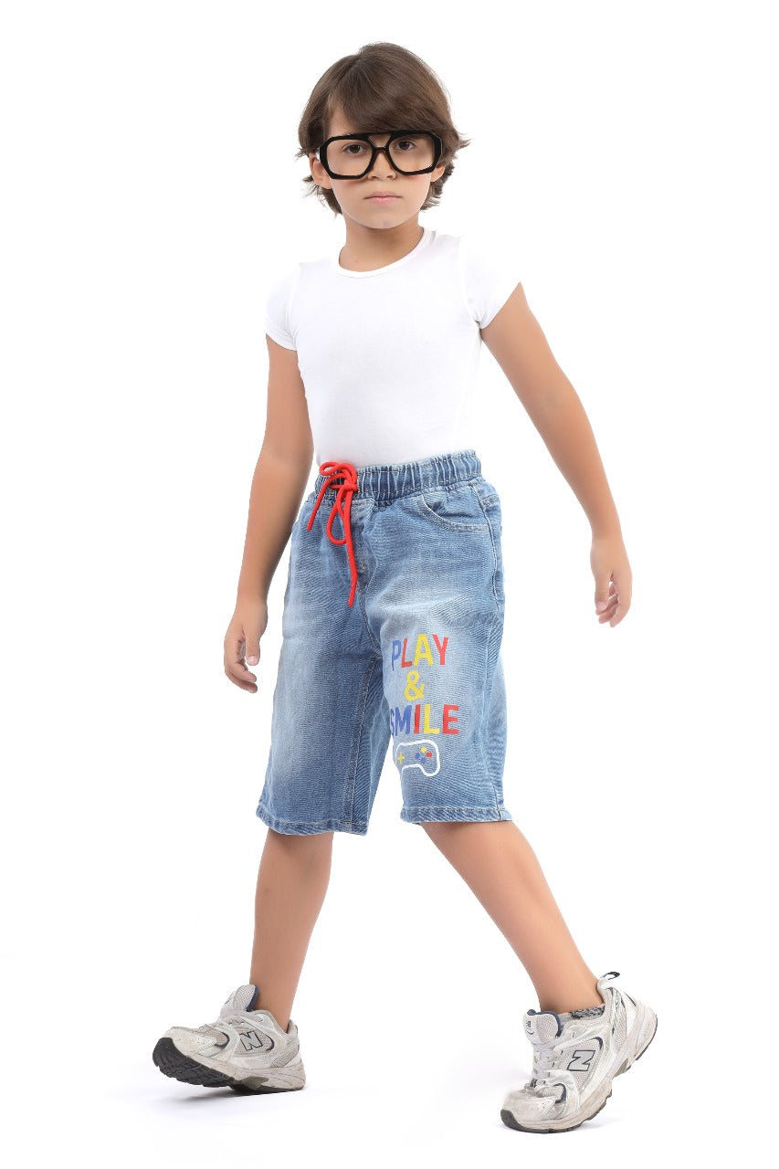 Kids' denim shorts