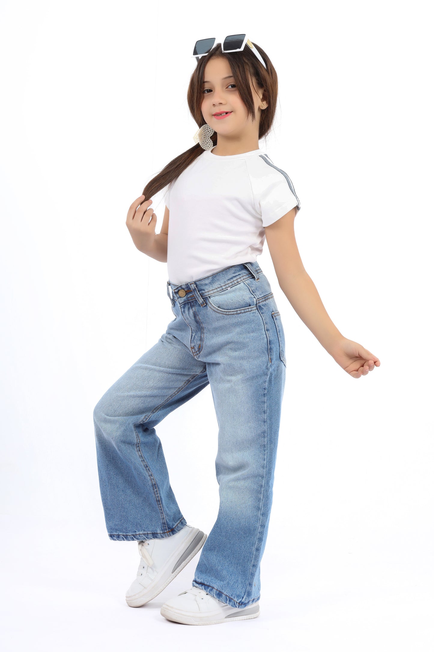 Girls' Wide-Leg Jeans
