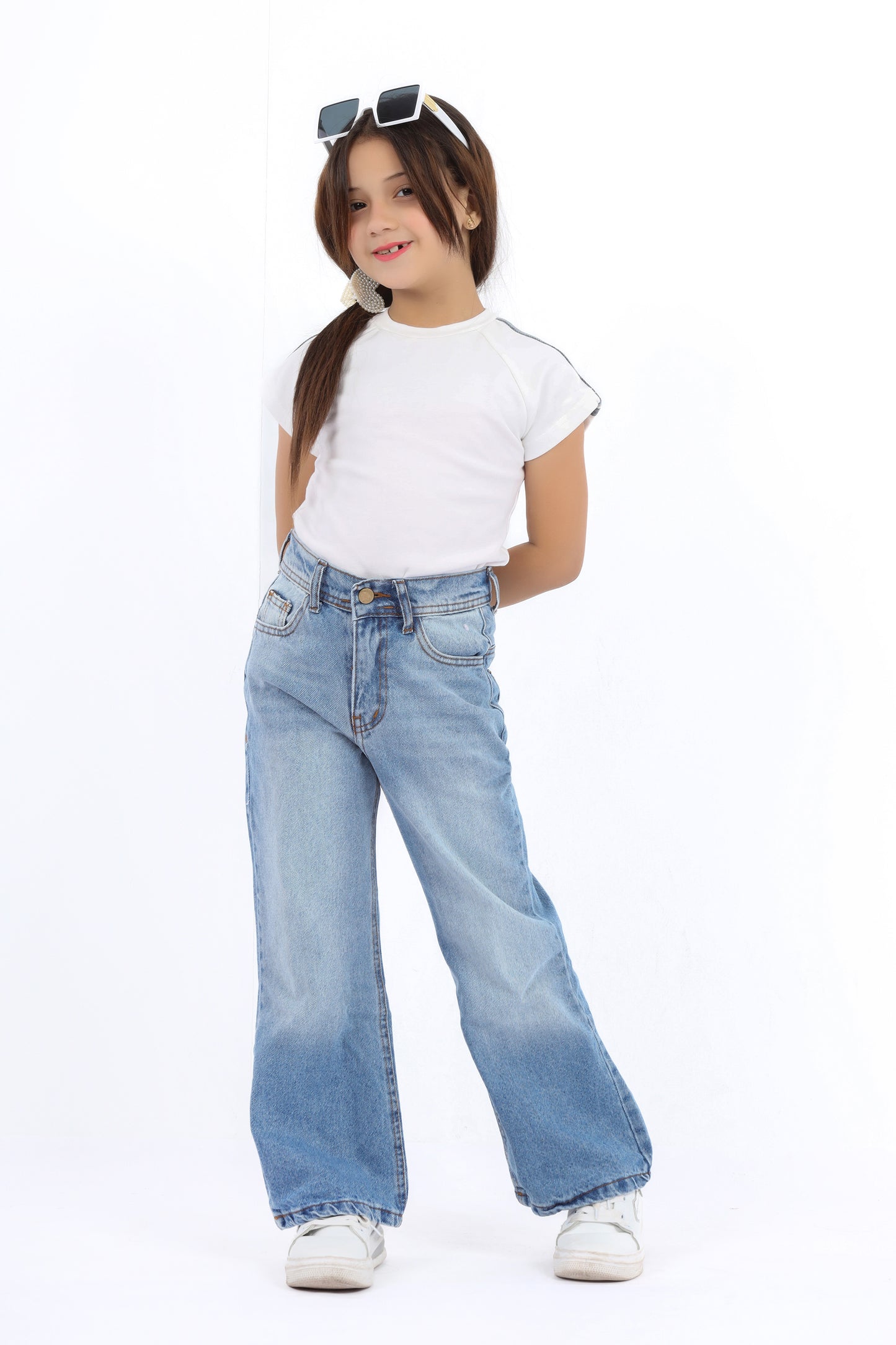 Girls' Wide-Leg Jeans