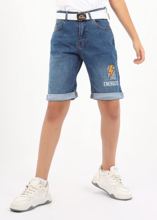 Kids' denim shorts
