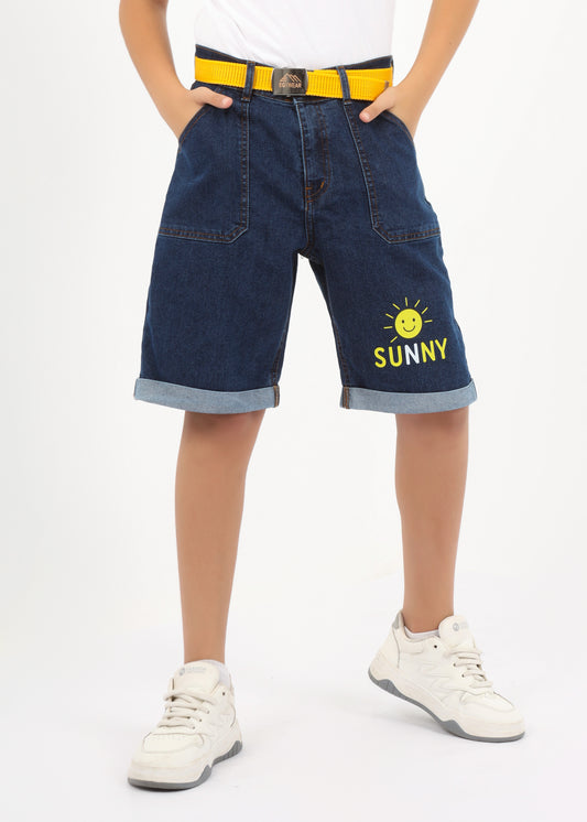 Kids' denim shorts