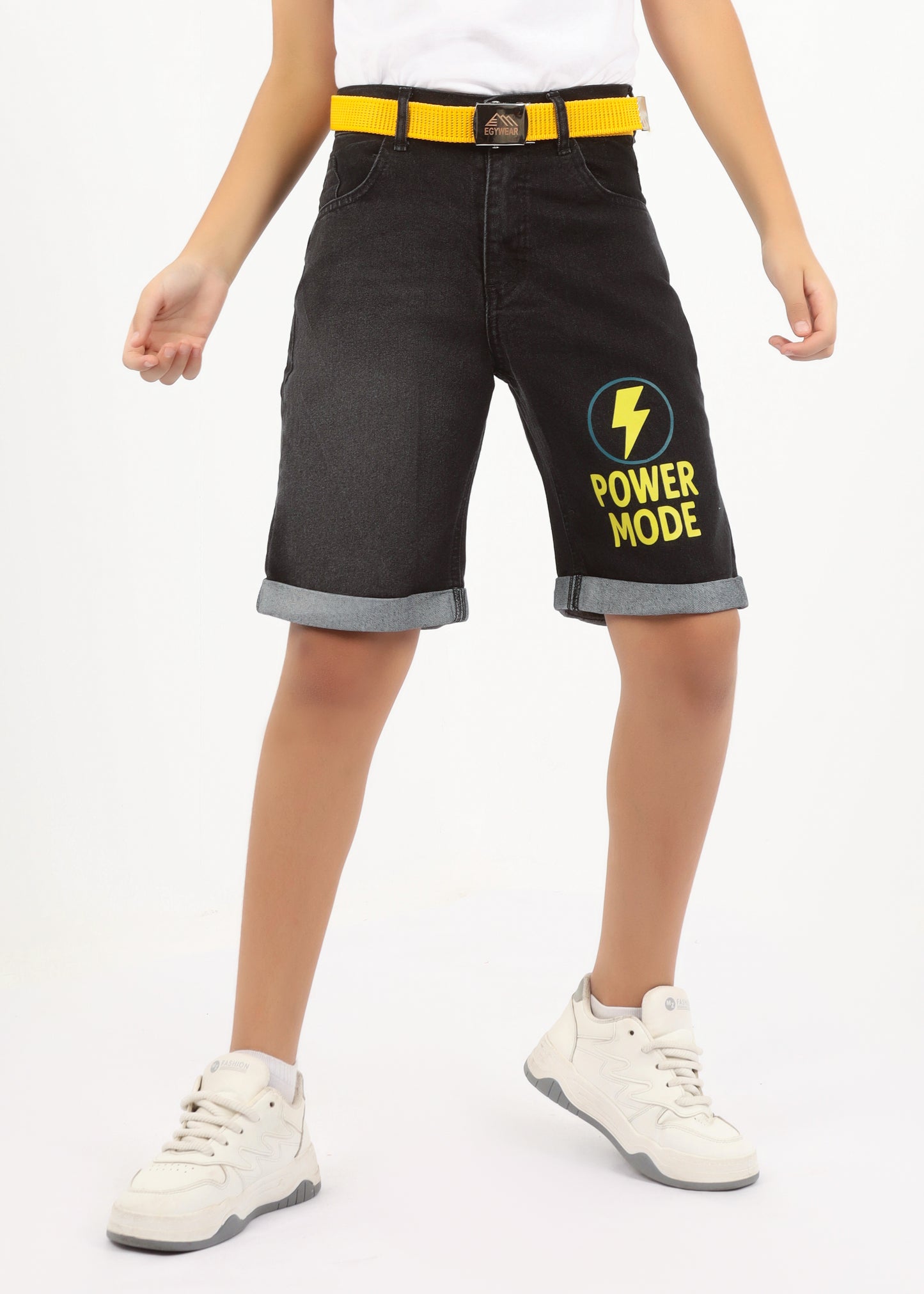 Kids' denim shorts