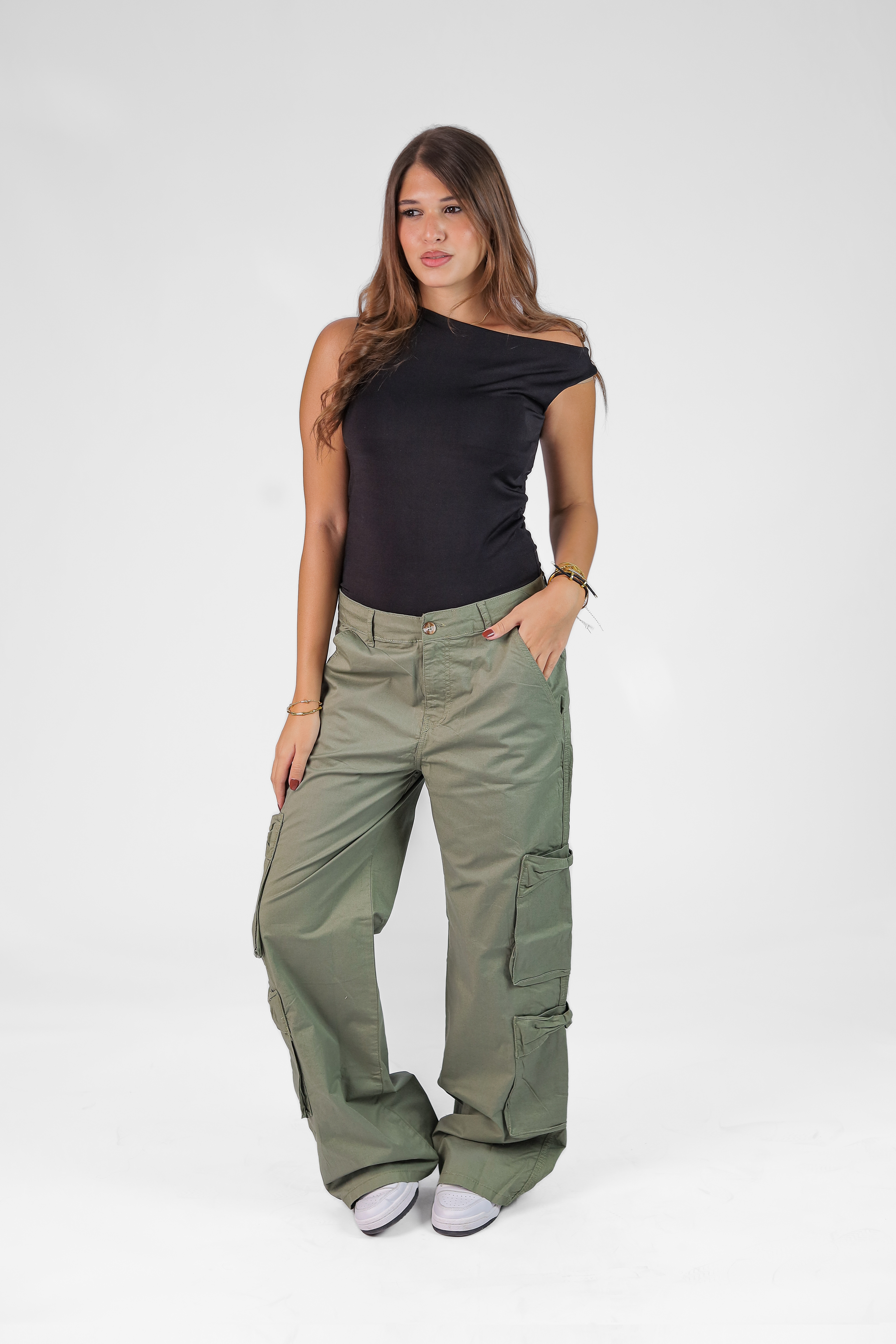 Women's Wide-Leg Gabardine