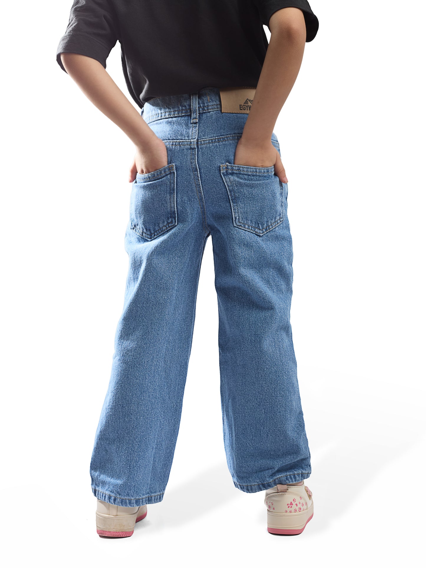 Girls' Wide-Leg Jeans