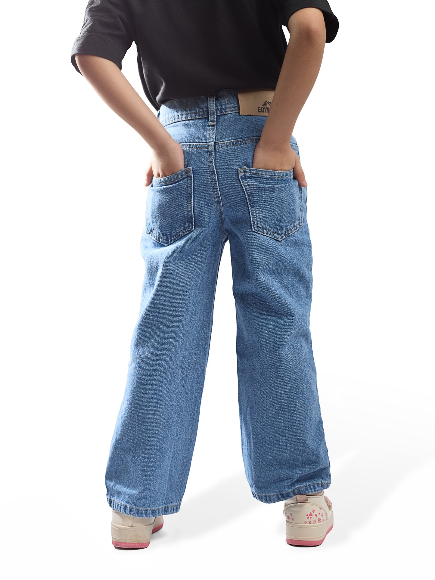 Girls' Wide-Leg Jeans