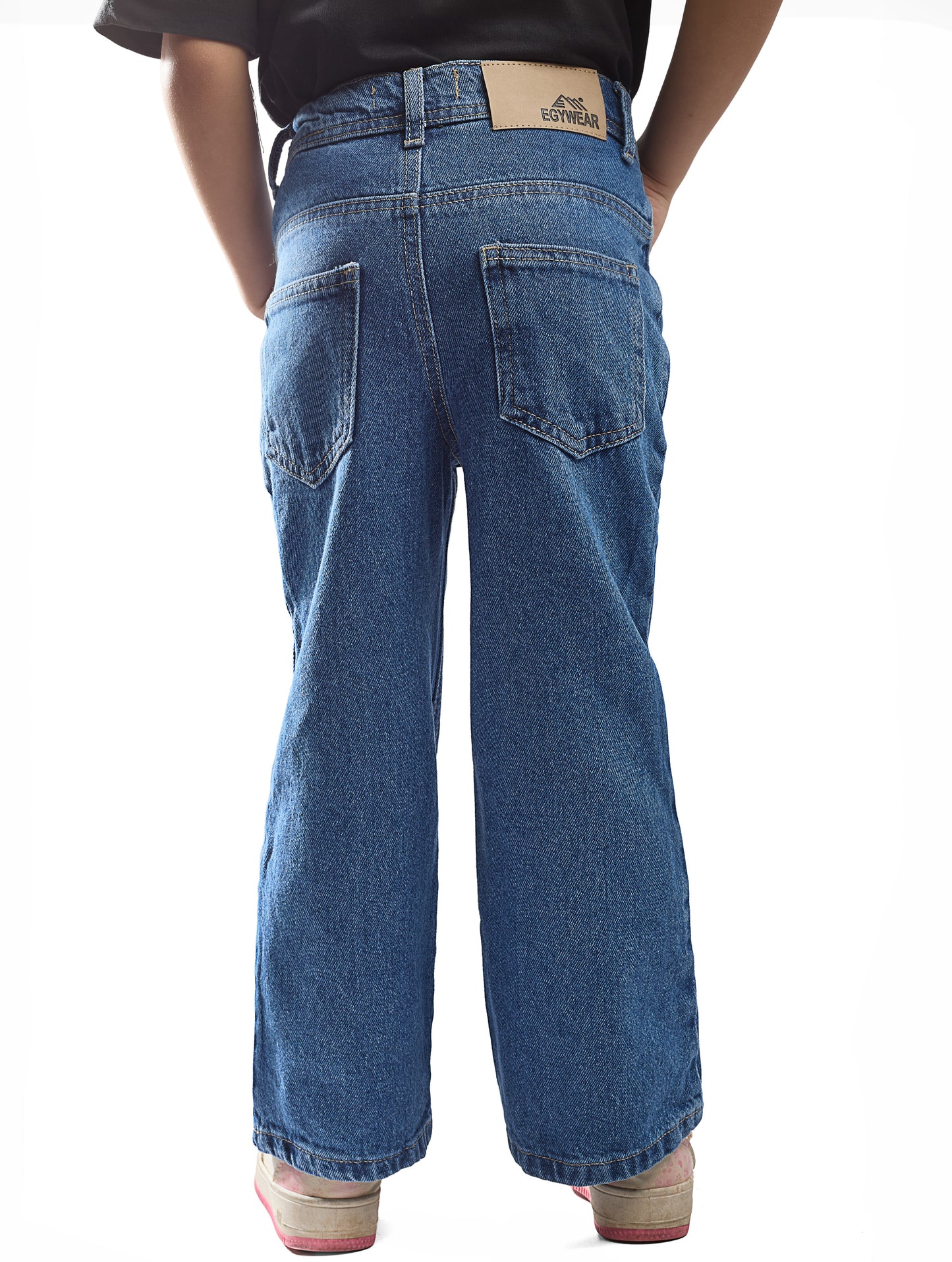 Girls' Wide-Leg Jeans