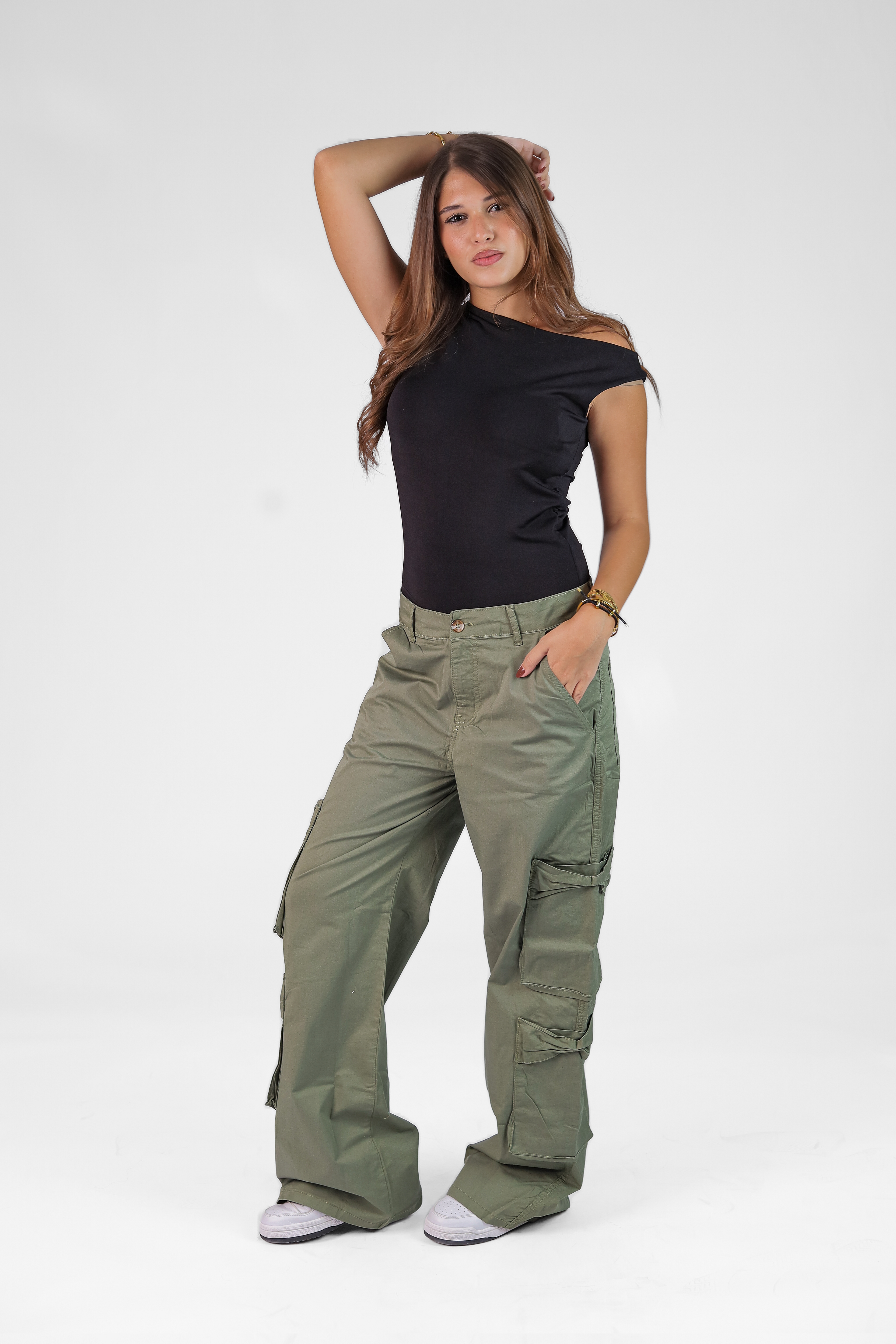 Women's Wide-Leg Gabardine