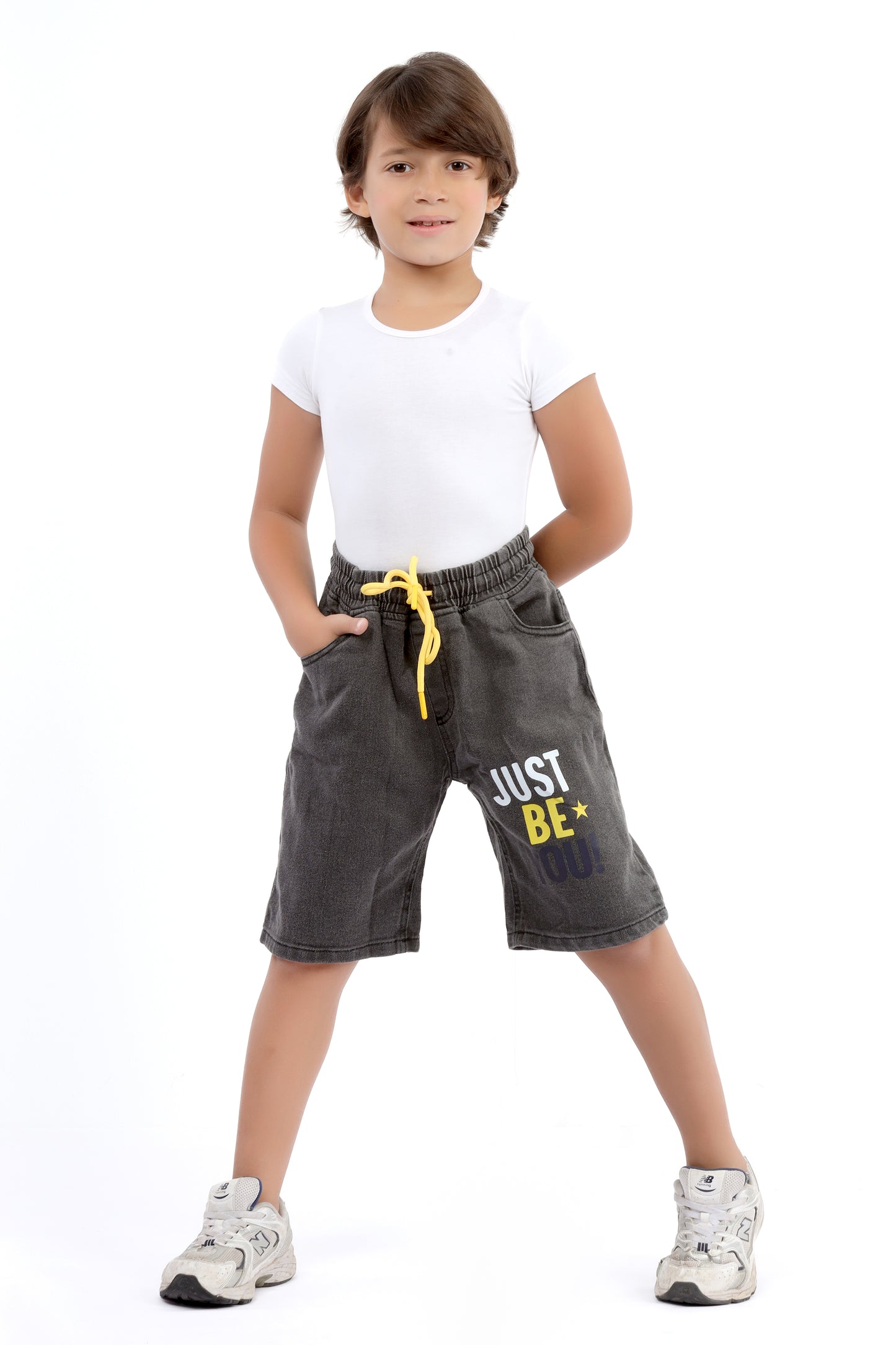 Kids' denim shorts