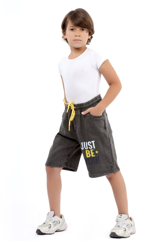Kids' denim shorts