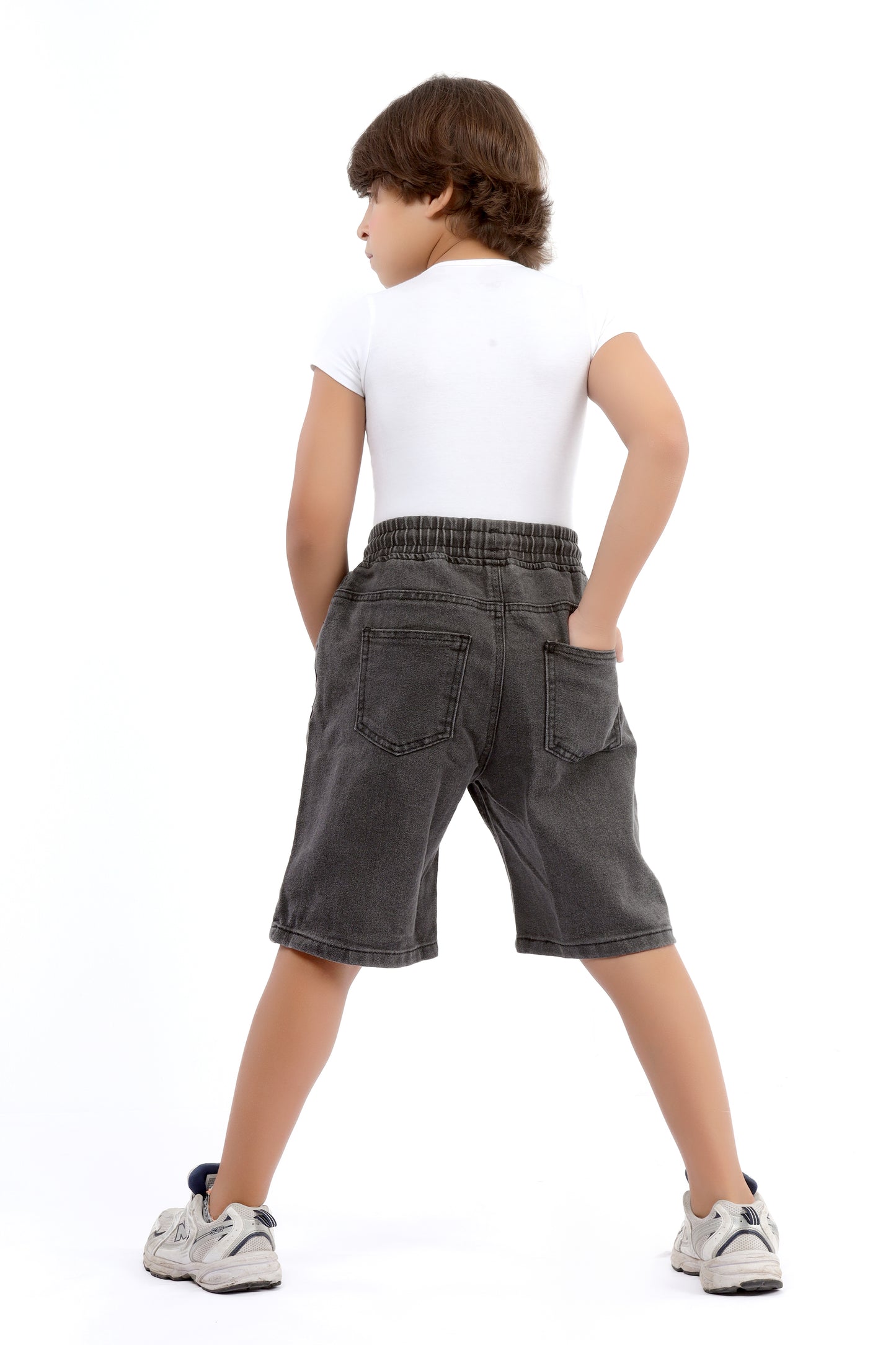 Kids' denim shorts