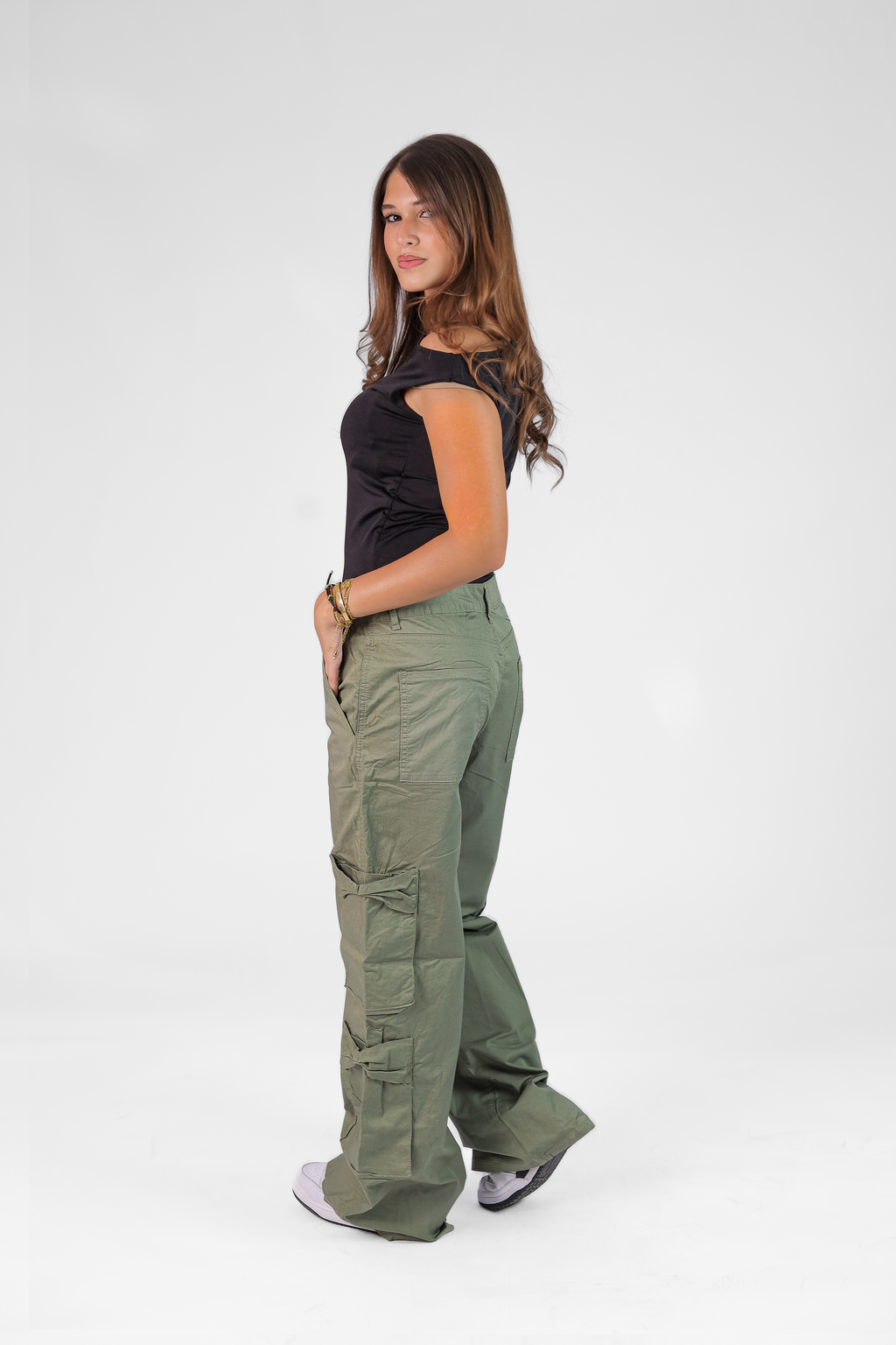 Women's Wide-Leg Gabardine