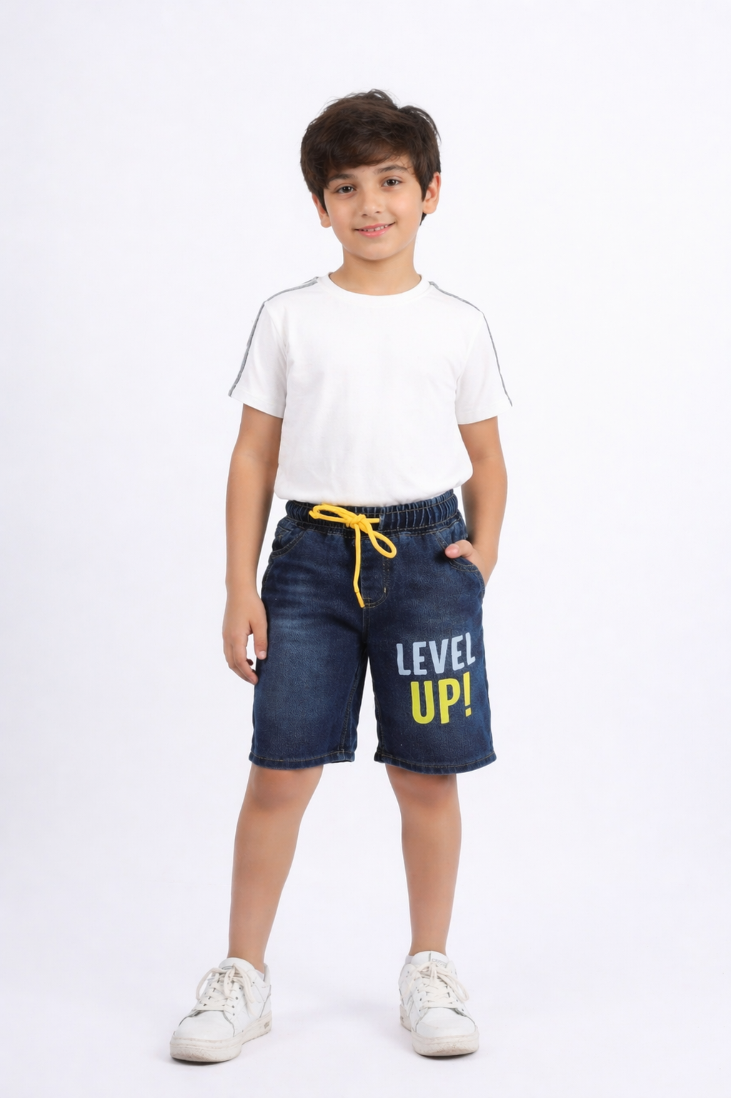 Kids' denim shorts
