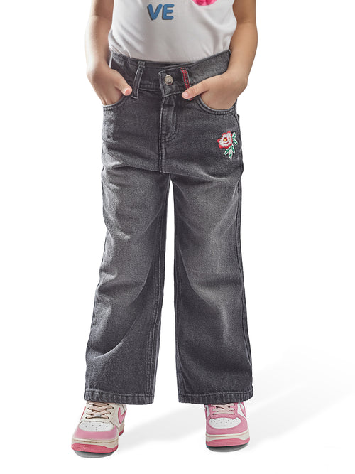Girls' Wide-Leg Jeans