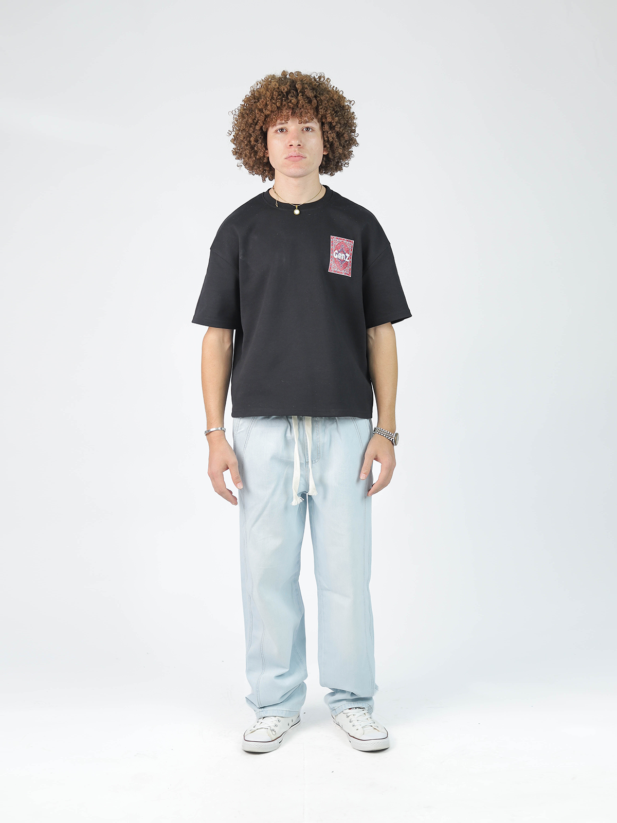 Men's Shalwar Wide Leg Jeans