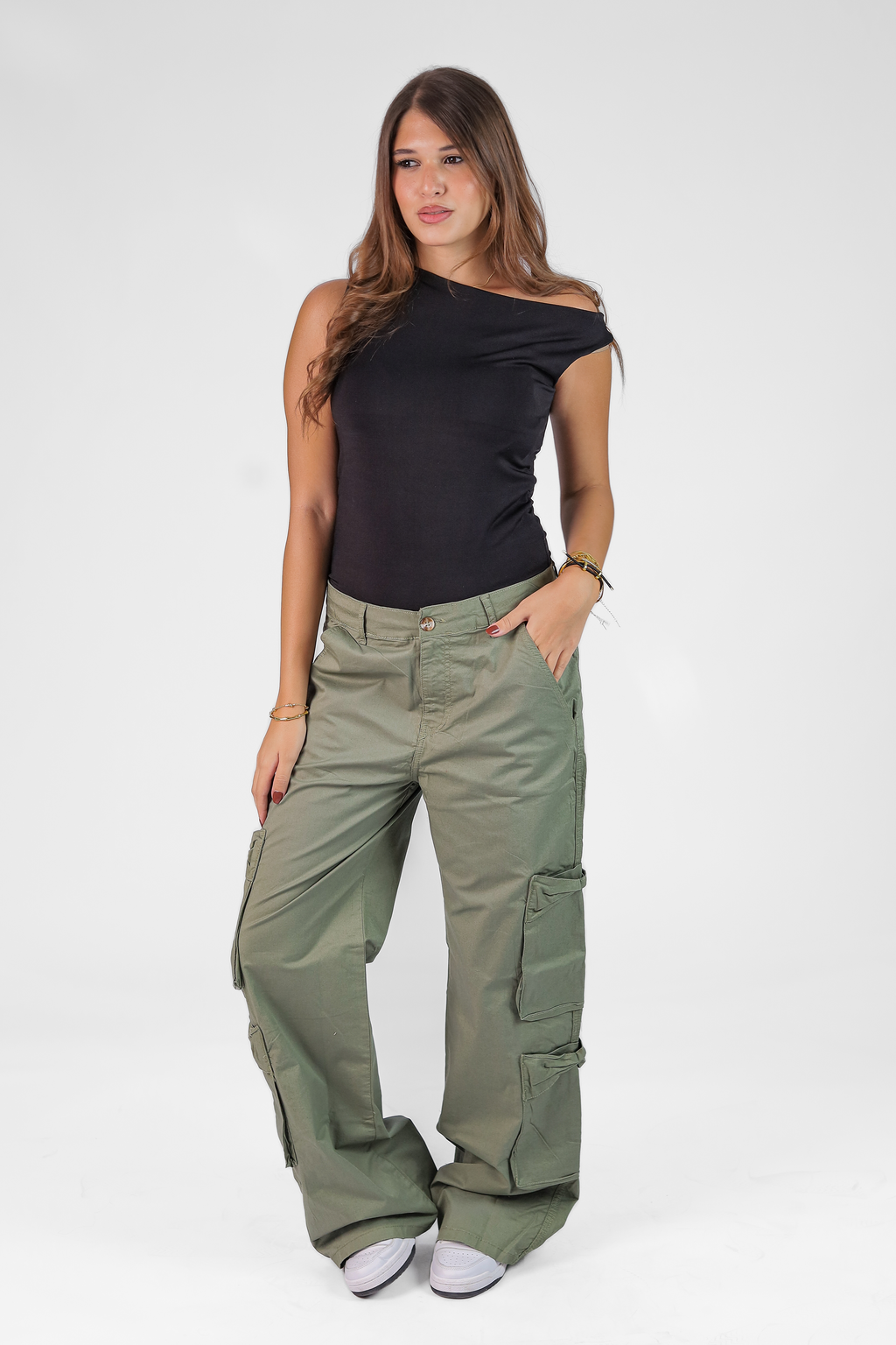 Women's Wide-Leg Gabardine