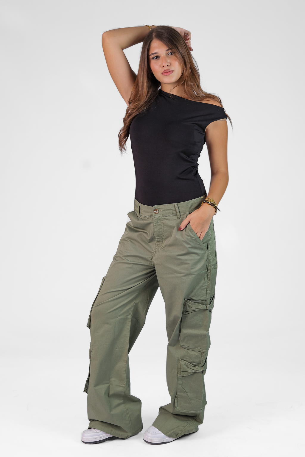 Women's Wide-Leg Gabardine
