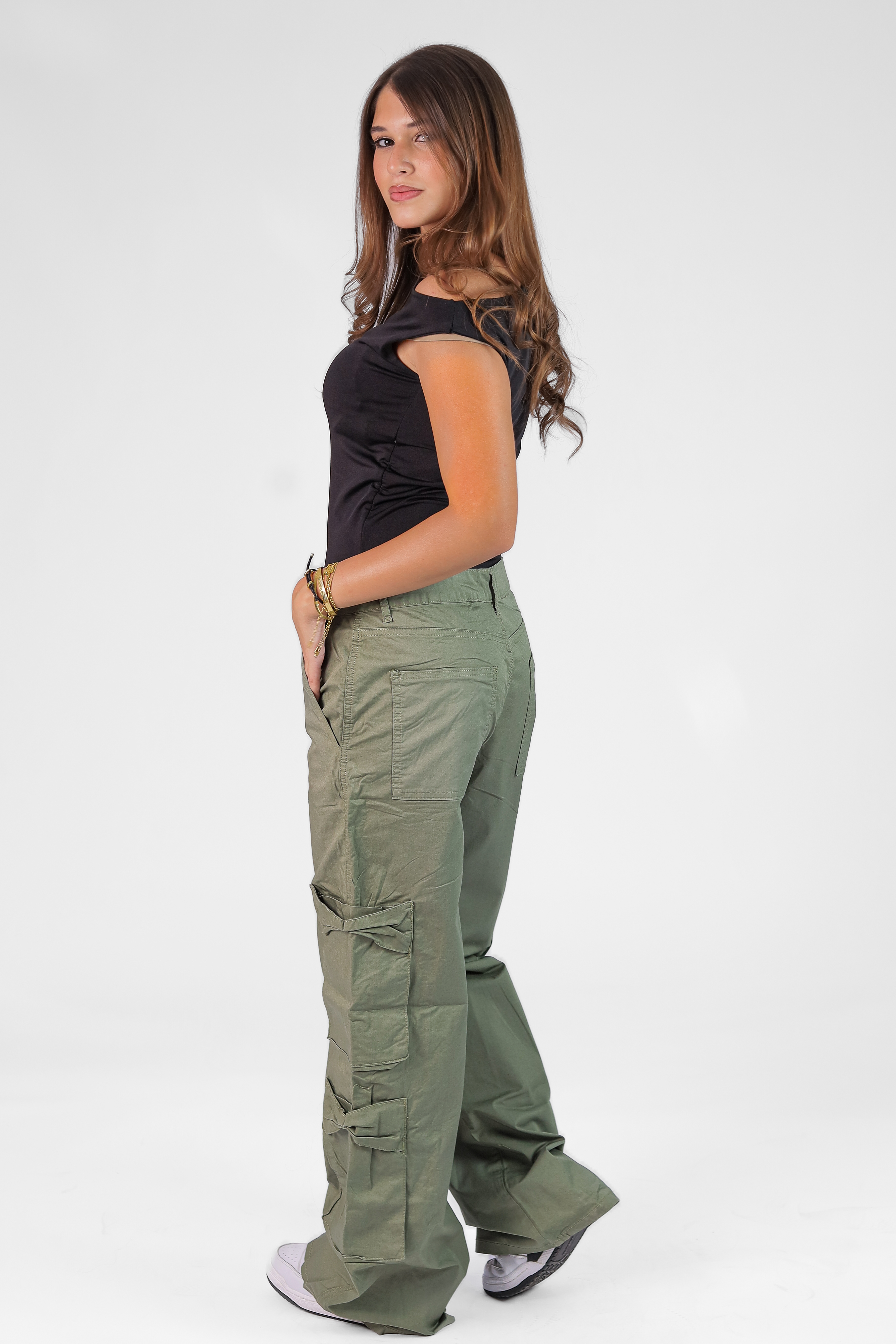 Women's Wide-Leg Gabardine